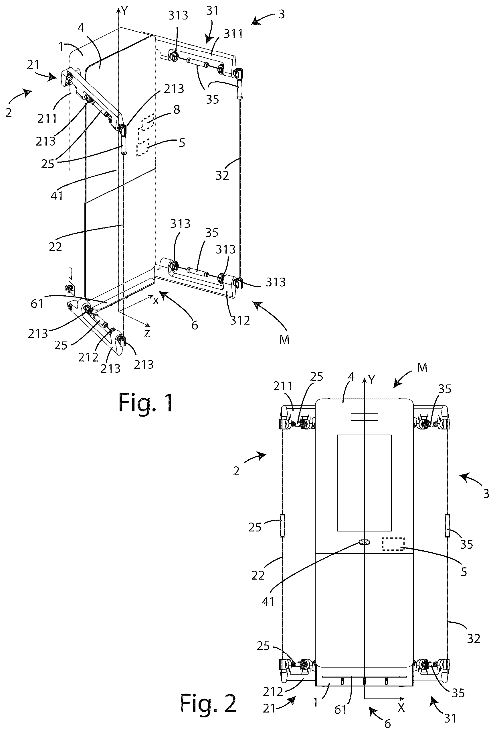 Patent US12599806 Figure 1 – Exercise machine