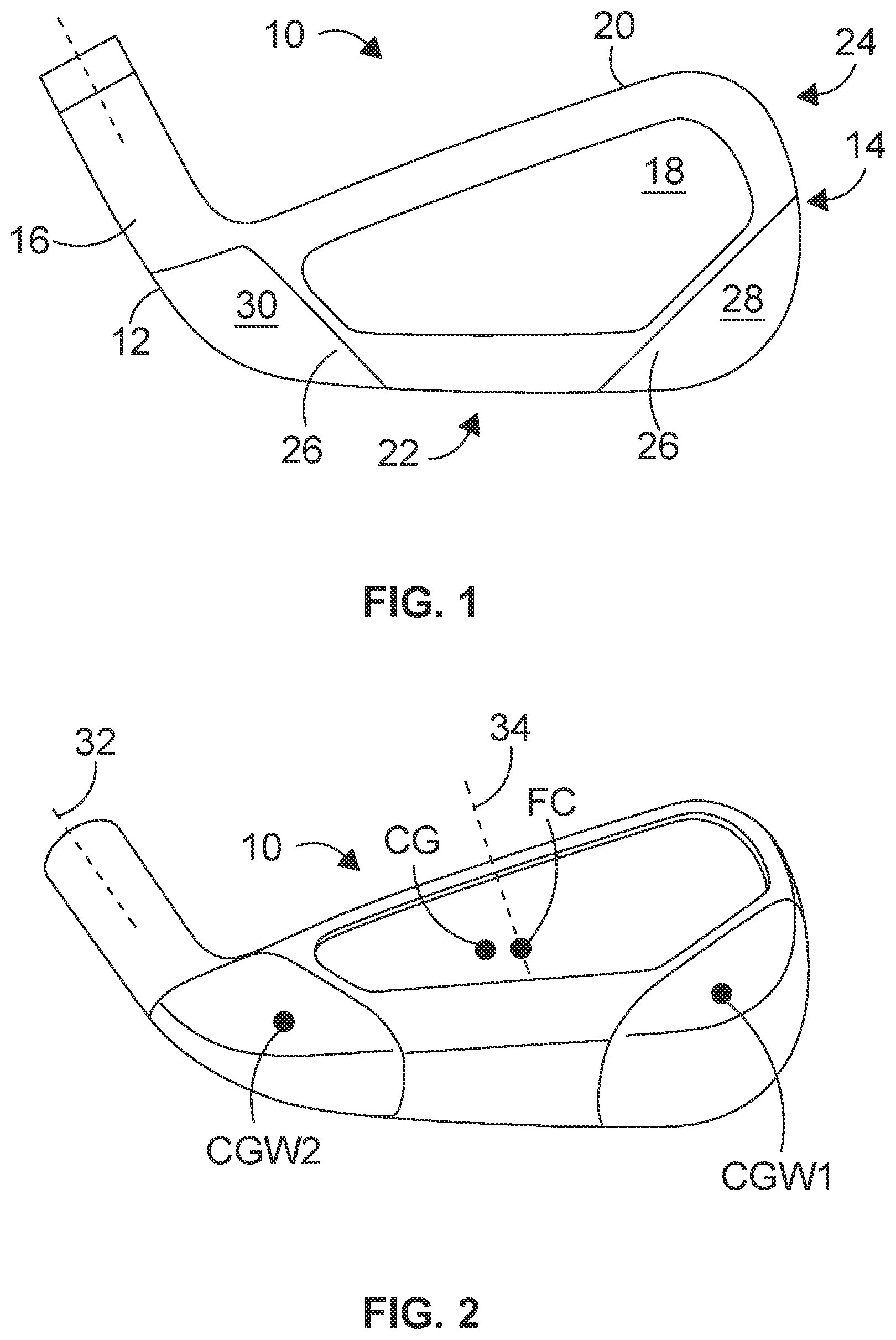 Patent US12599820 — Weighted iron set — Figure 1
