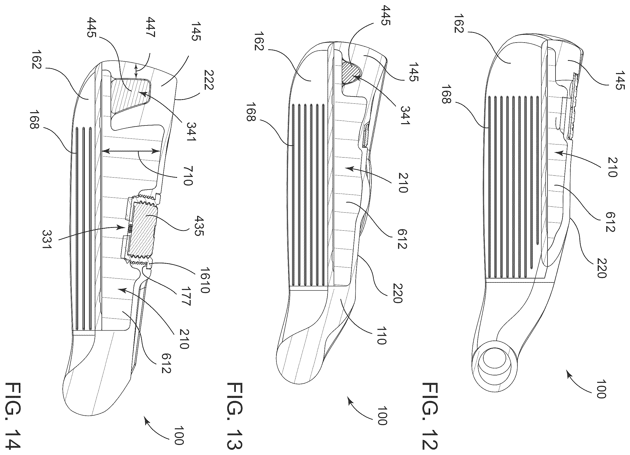 Patent US12599821 Figure 7 – Golf club heads and methods to manufacture golf club heads