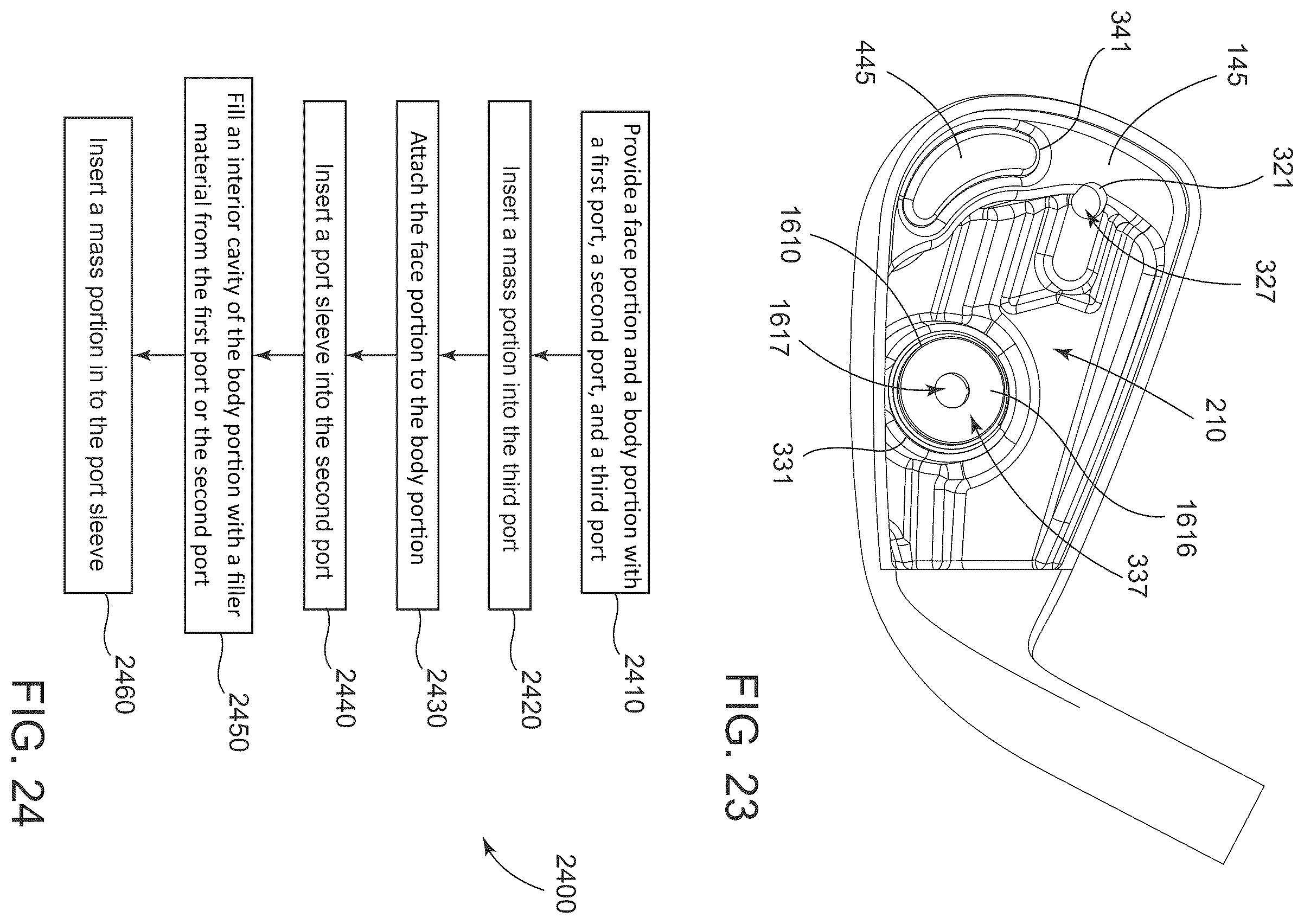 Patent US12599821 Figure 11 – Golf club heads and methods to manufacture golf club heads