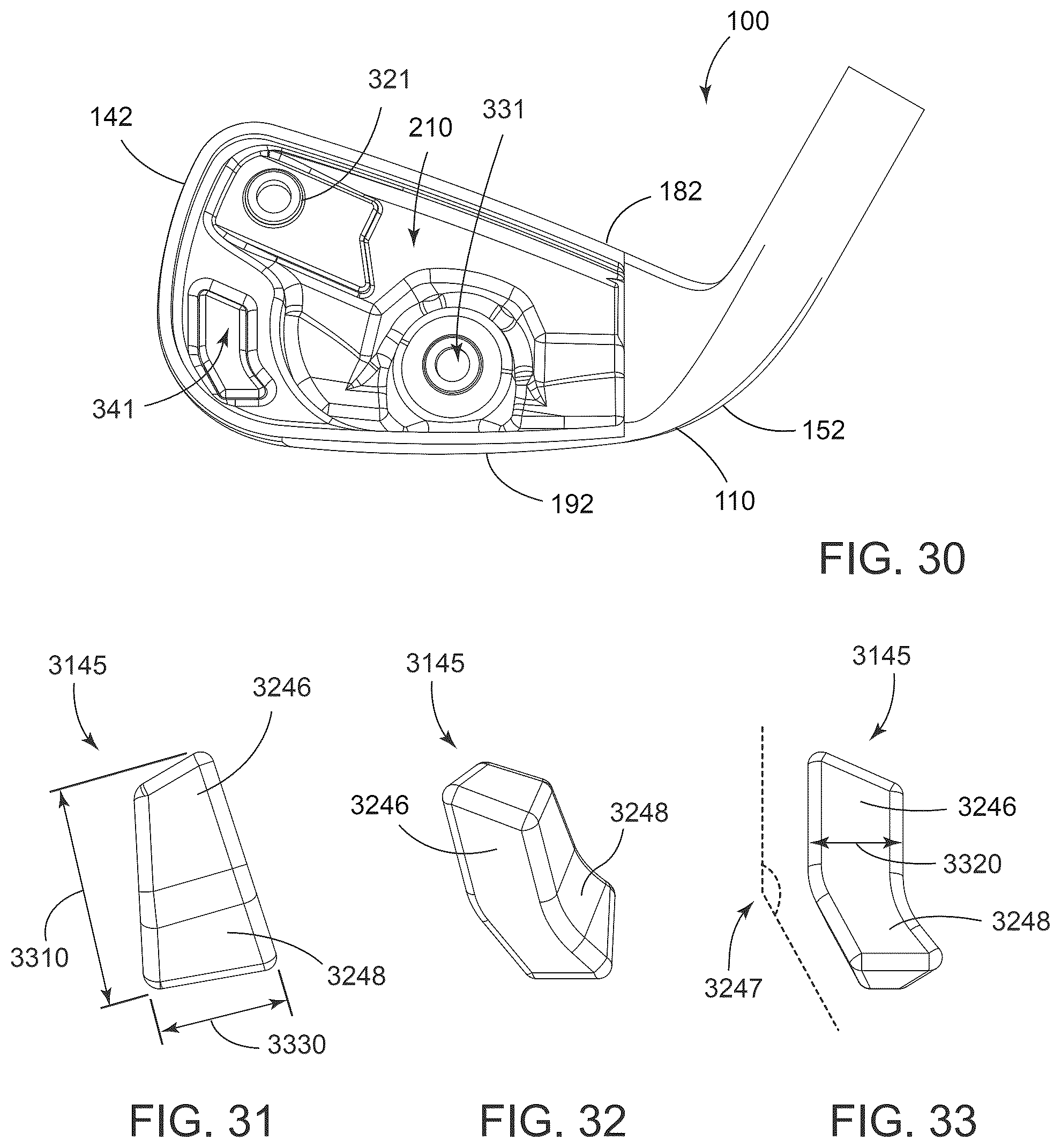 Patent US12599821 Figure 14 – Golf club heads and methods to manufacture golf club heads