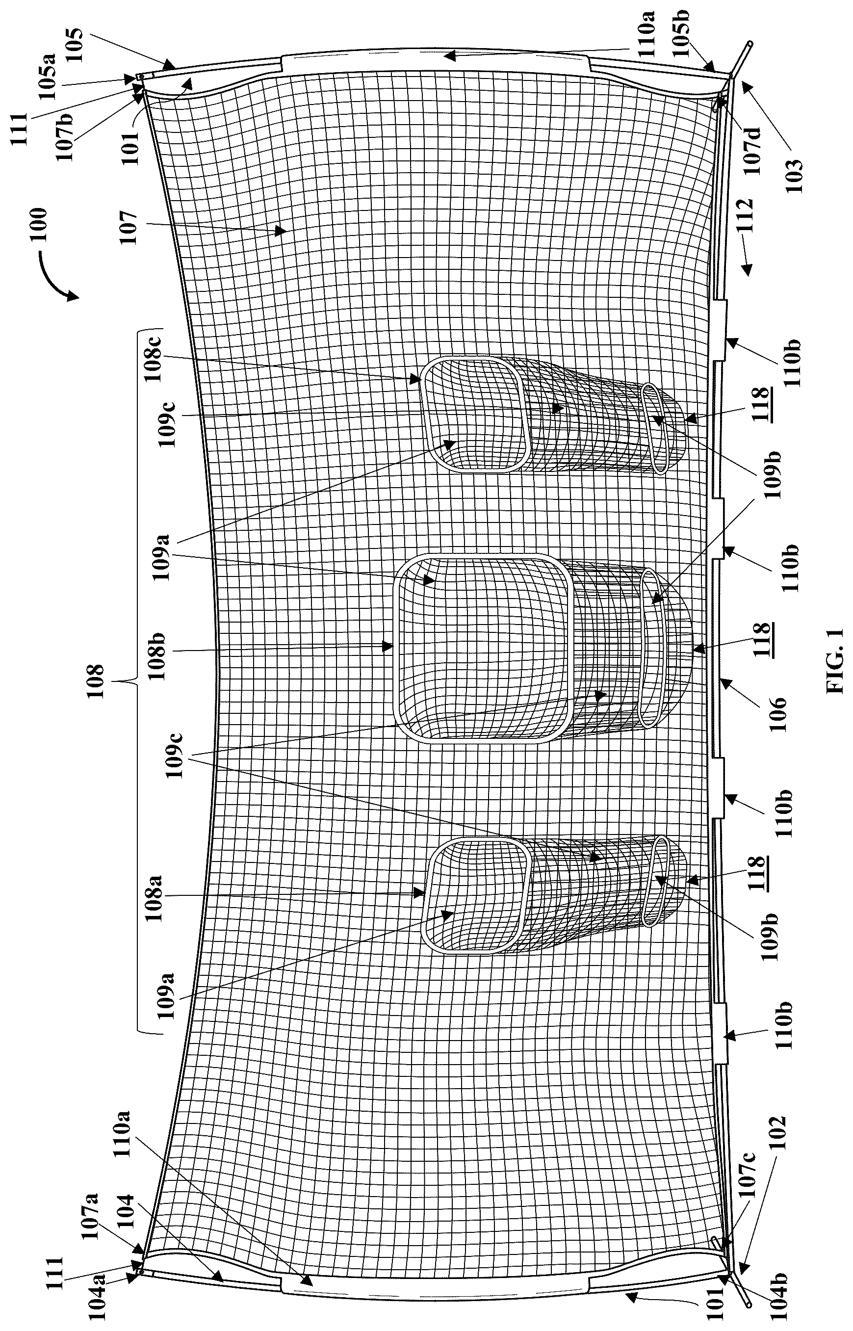 Patent US12599823 — Portable disc sport training apparatus — Figure 1