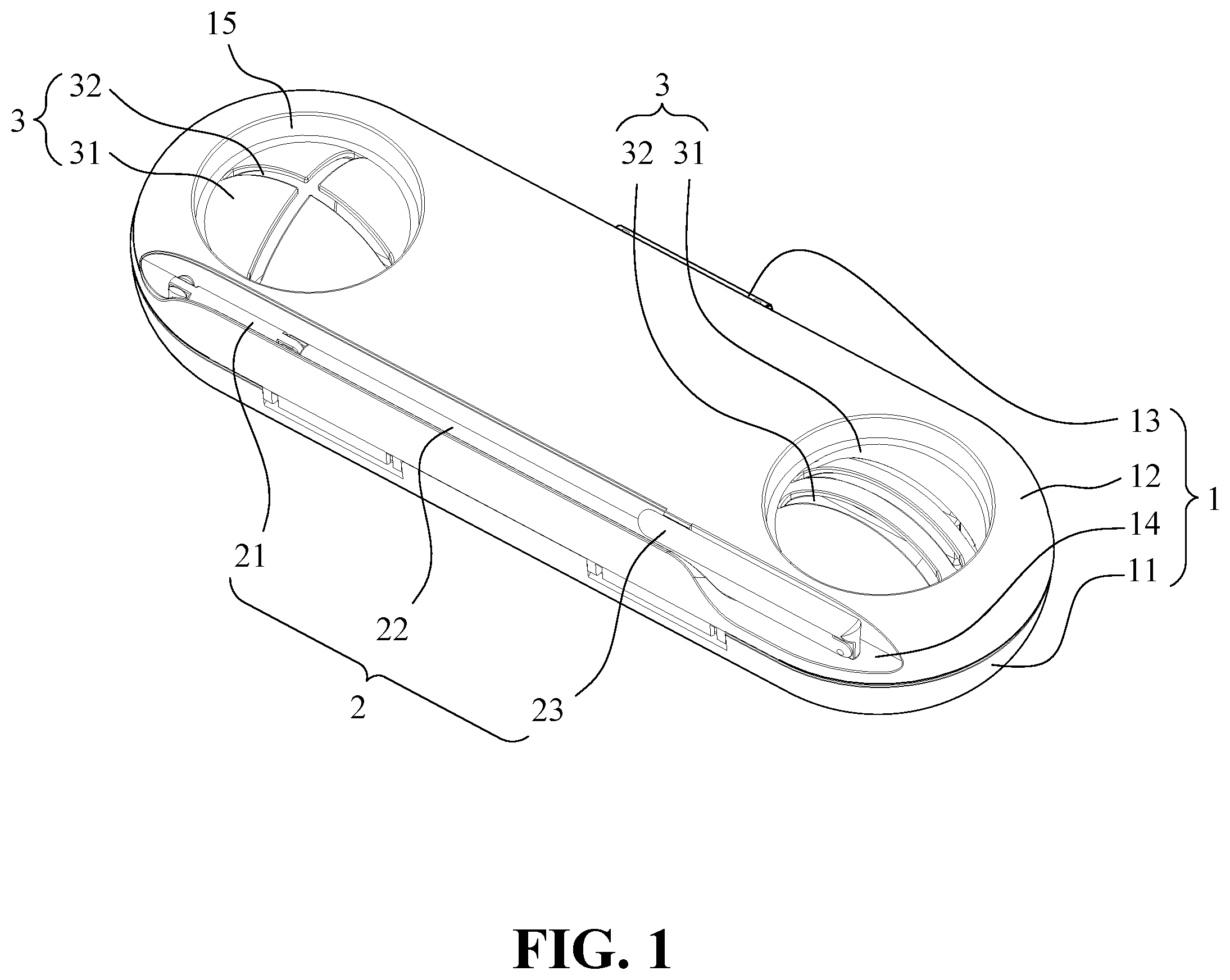 Patent US12599831 — Multi-functional storage box for golf — Figure 1