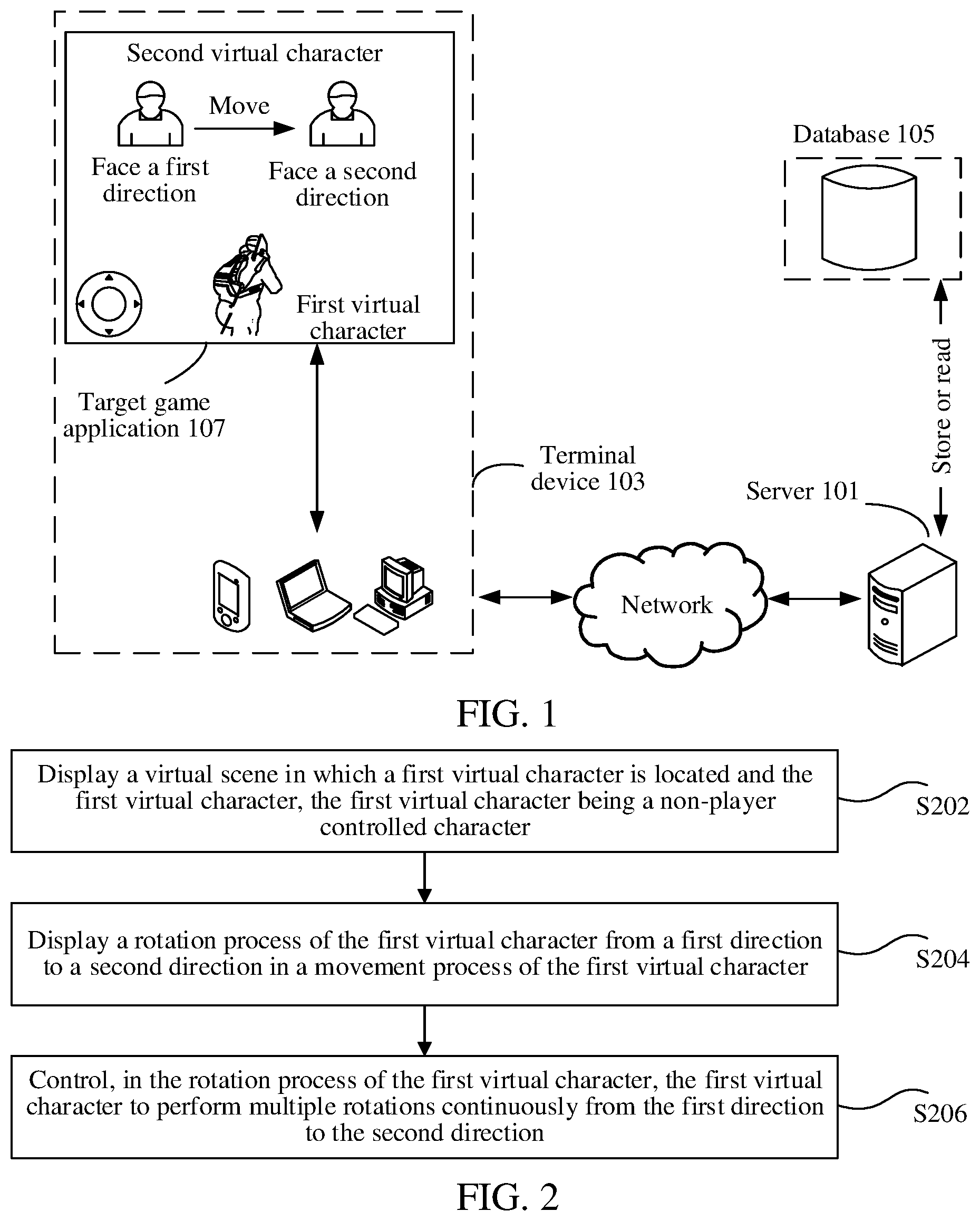 Patent US12599840 — Virtual character control method and apparatus, storage medium, and electronic device — Figure 1