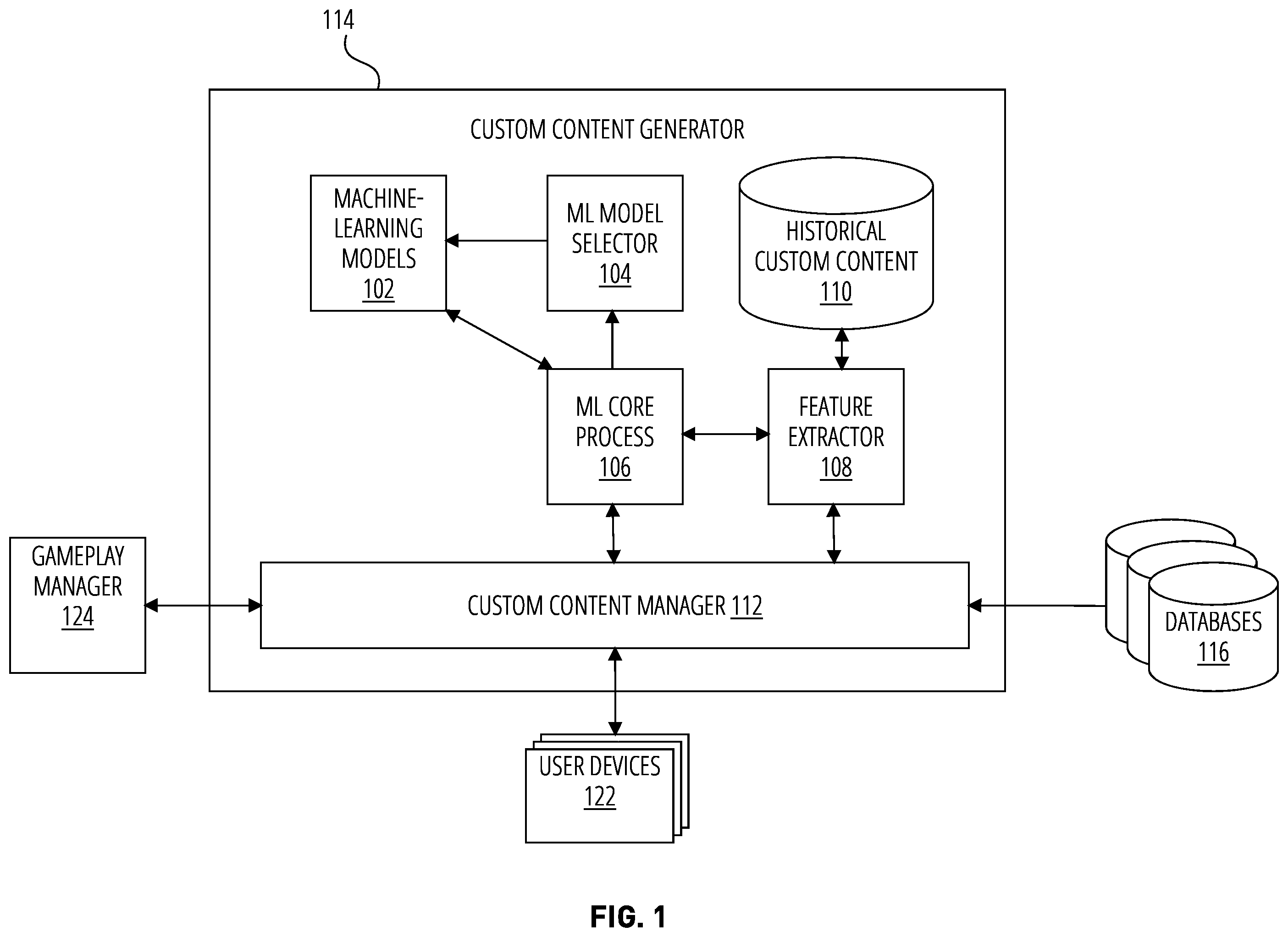 Patent US12599841 — Chat-based user-generated content assistance — Figure 1
