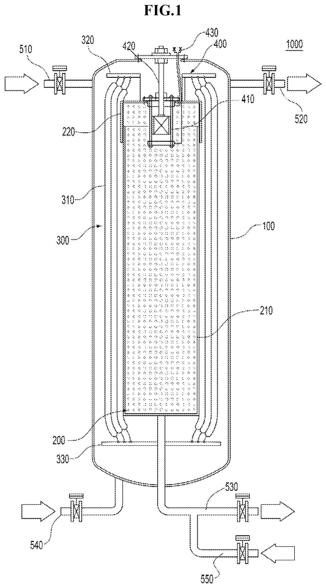 Patent US12599852 — Filtration device — Figure 1