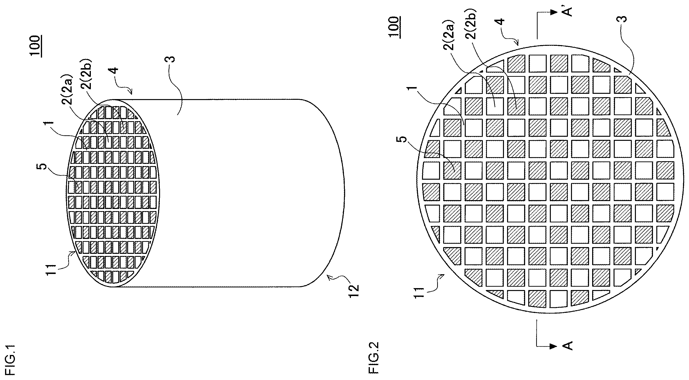 Patent US12599862 Figure 1 – Honeycomb filter