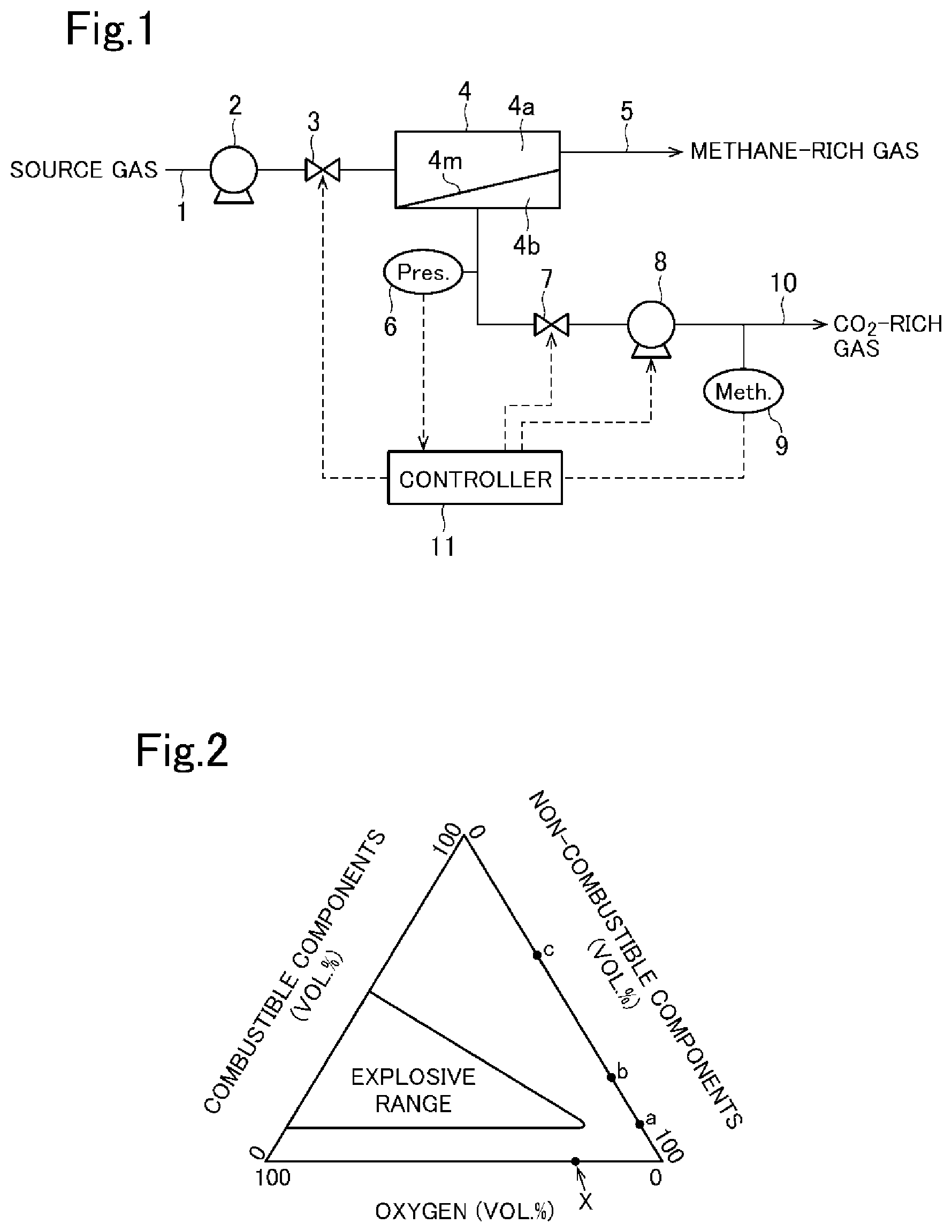 Patent US12599869 — Gas separation method and gas separation apparatus — Figure 1
