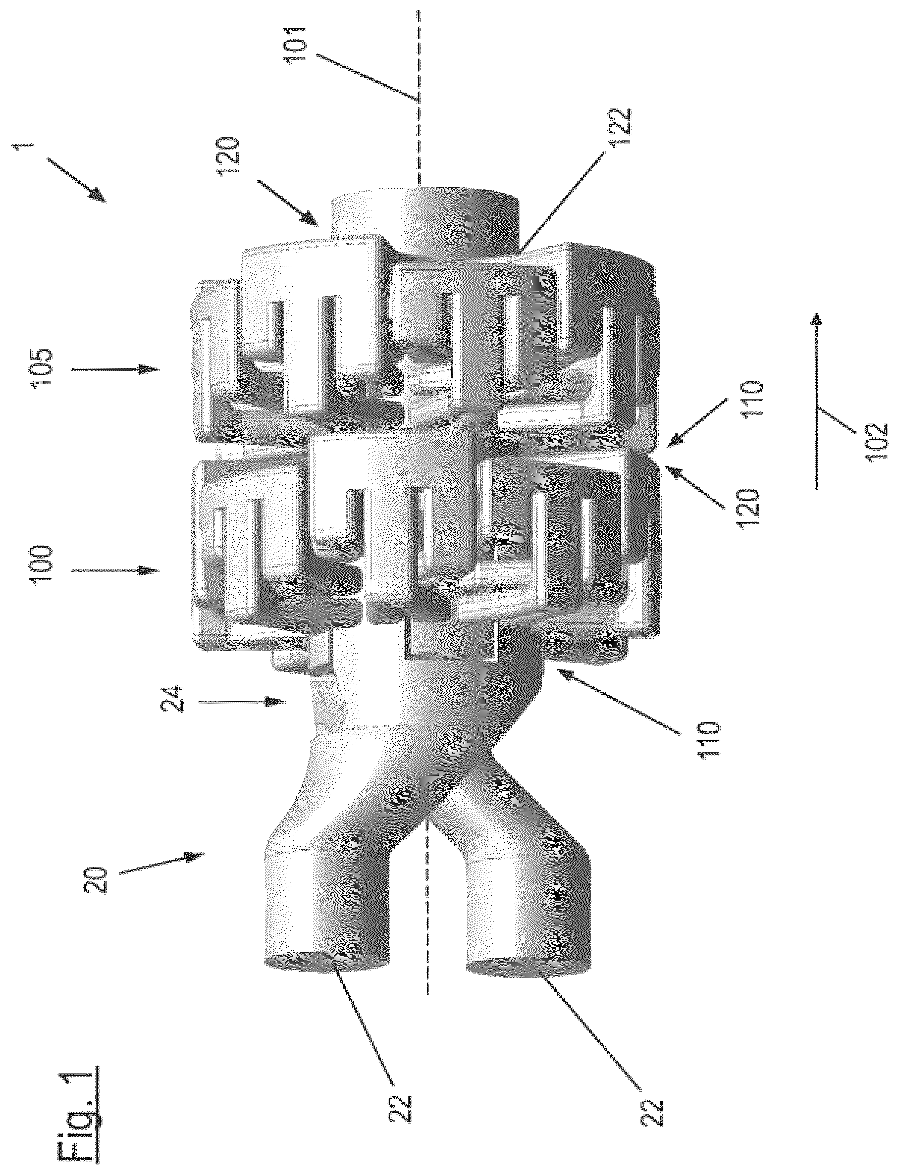 Patent US12599878 — Mixing segment for a static mixer — Figure 1