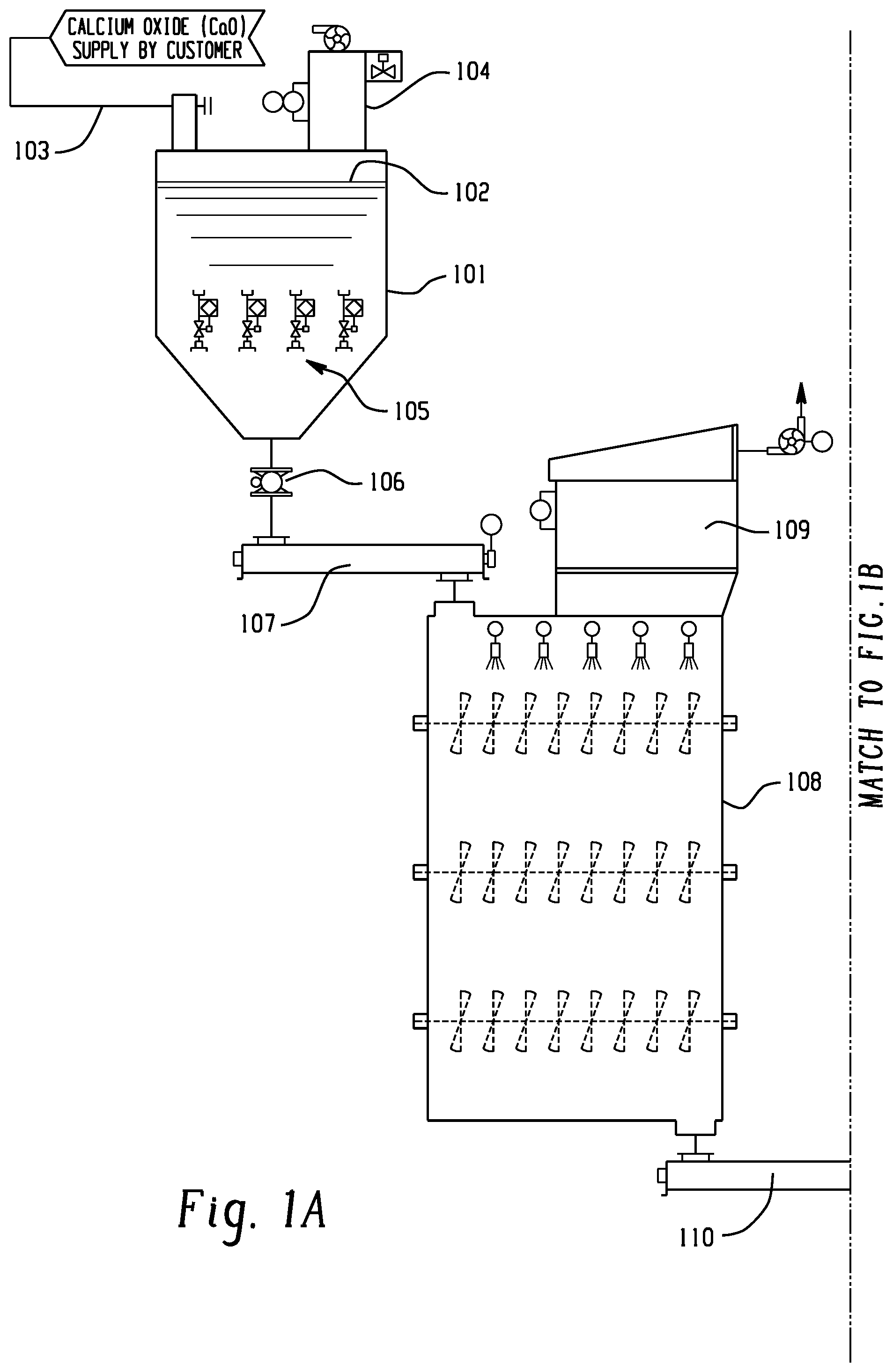 Patent US12599882 — Hybrid calcium oxide hydration and hydrated lime slurry preparation system — Figure 1