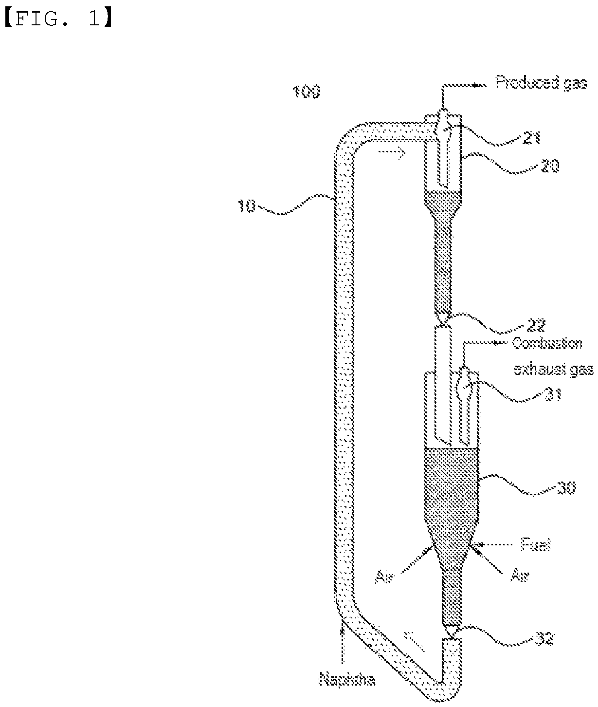 Patent US12599884 — Circulating fluidized bed reactor using electric heating furnace — Figure 1