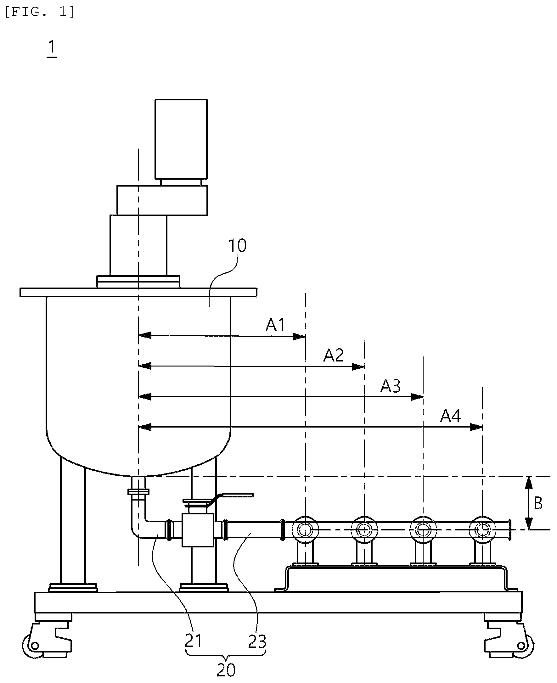 Patent US12599927 Figure 1 – Electrode slurry-supplying apparatus, coating, apparatus, and die coater