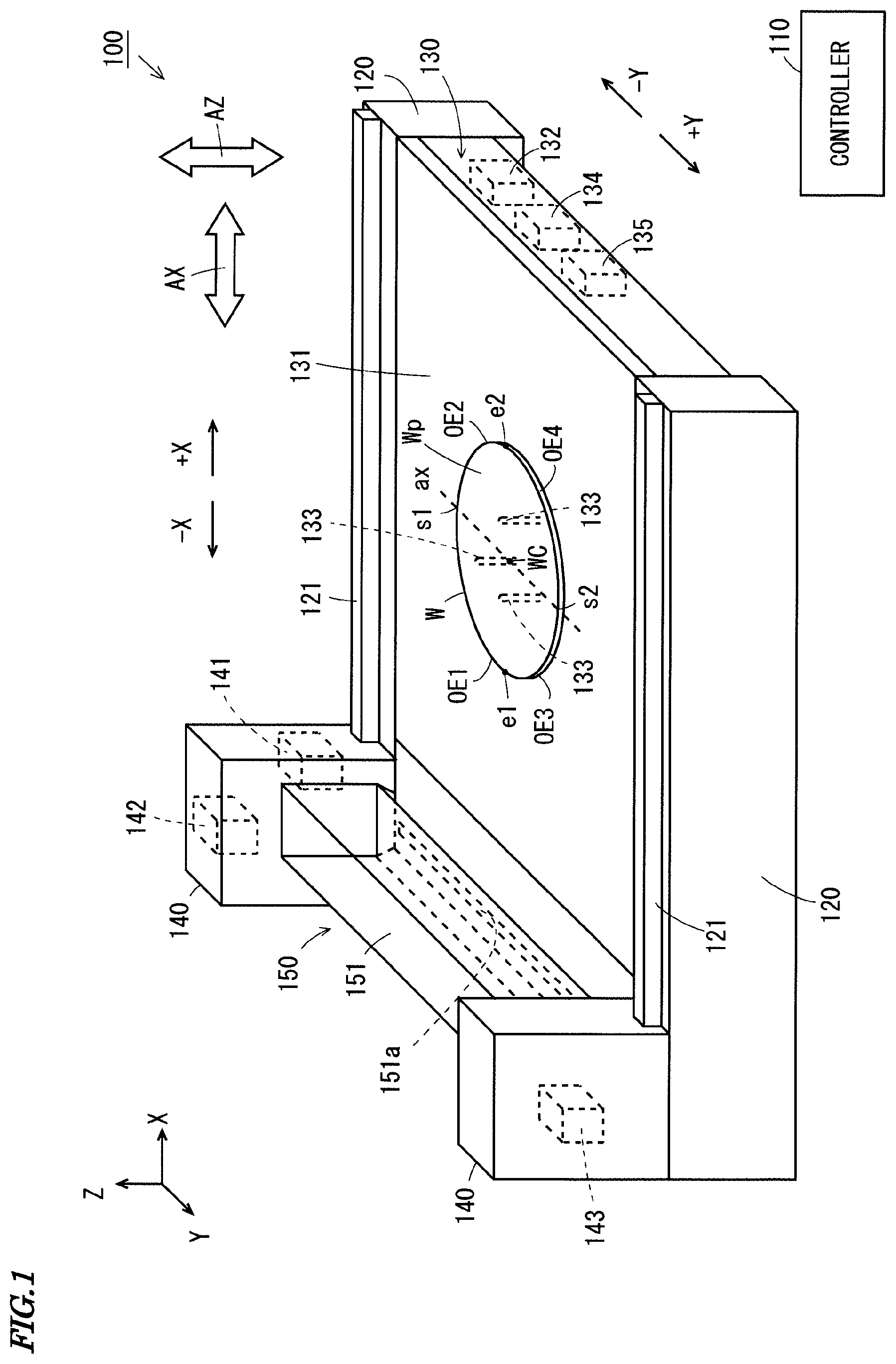 Patent US12599928 — Substrate processing apparatus and substrate processing method — Figure 1