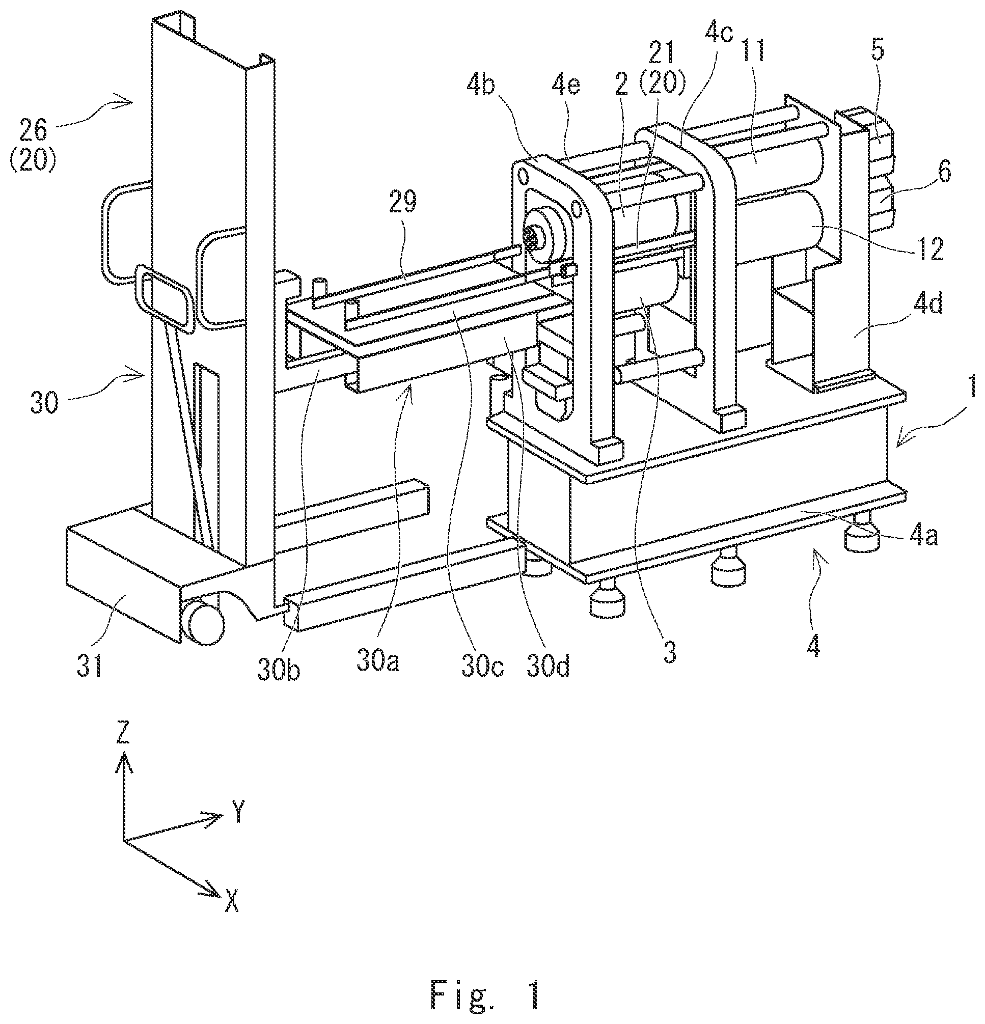 Patent US12599947 — Roller exchange mechanism for reduction roll apparatus — Figure 1