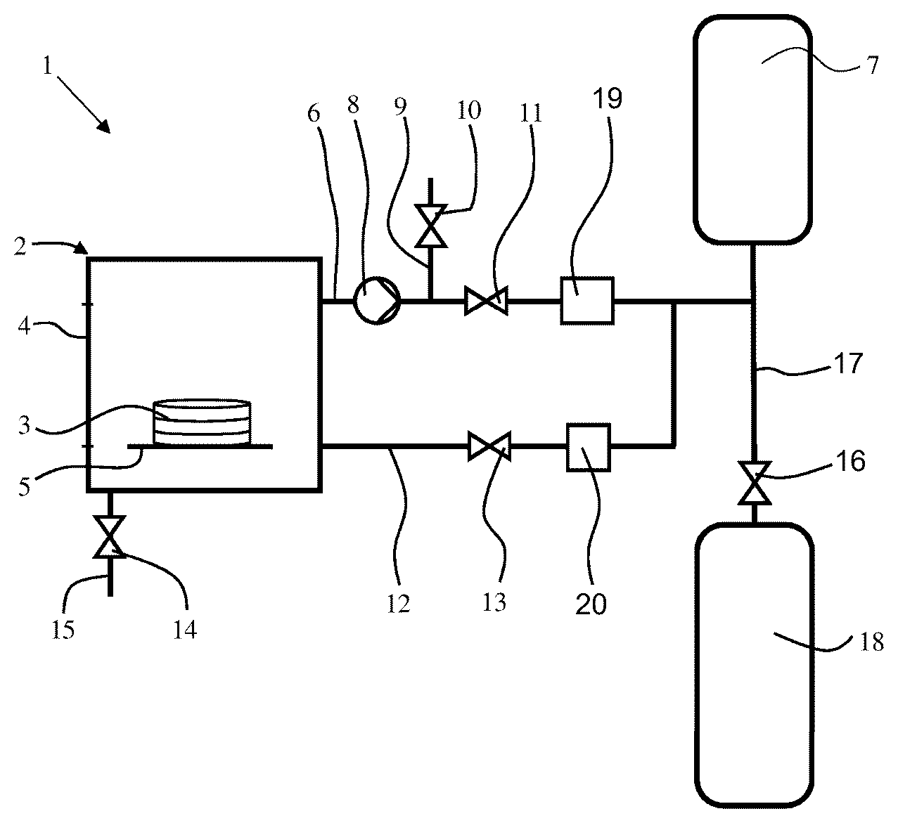 Patent US12599970 Figure 1 – Device and method for additive manufacturing under protective gas