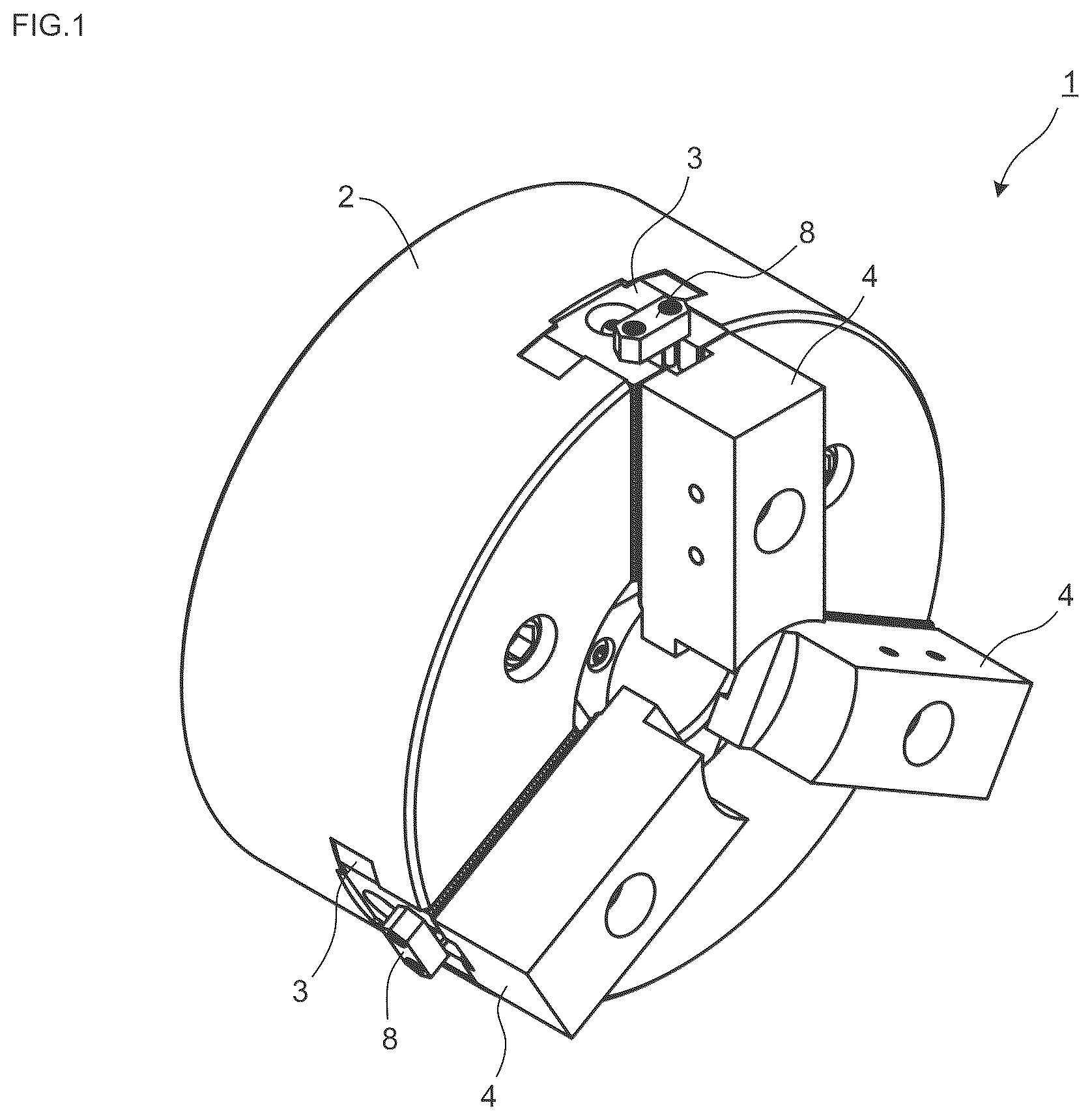 Patent US12599973 — Structure and chuck — Figure 1