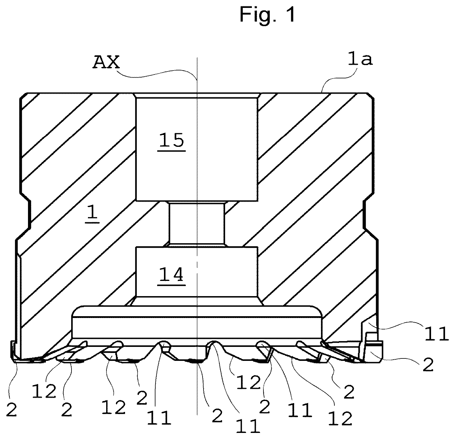 Patent US12599976 — Rotary cutting tool — Figure 1