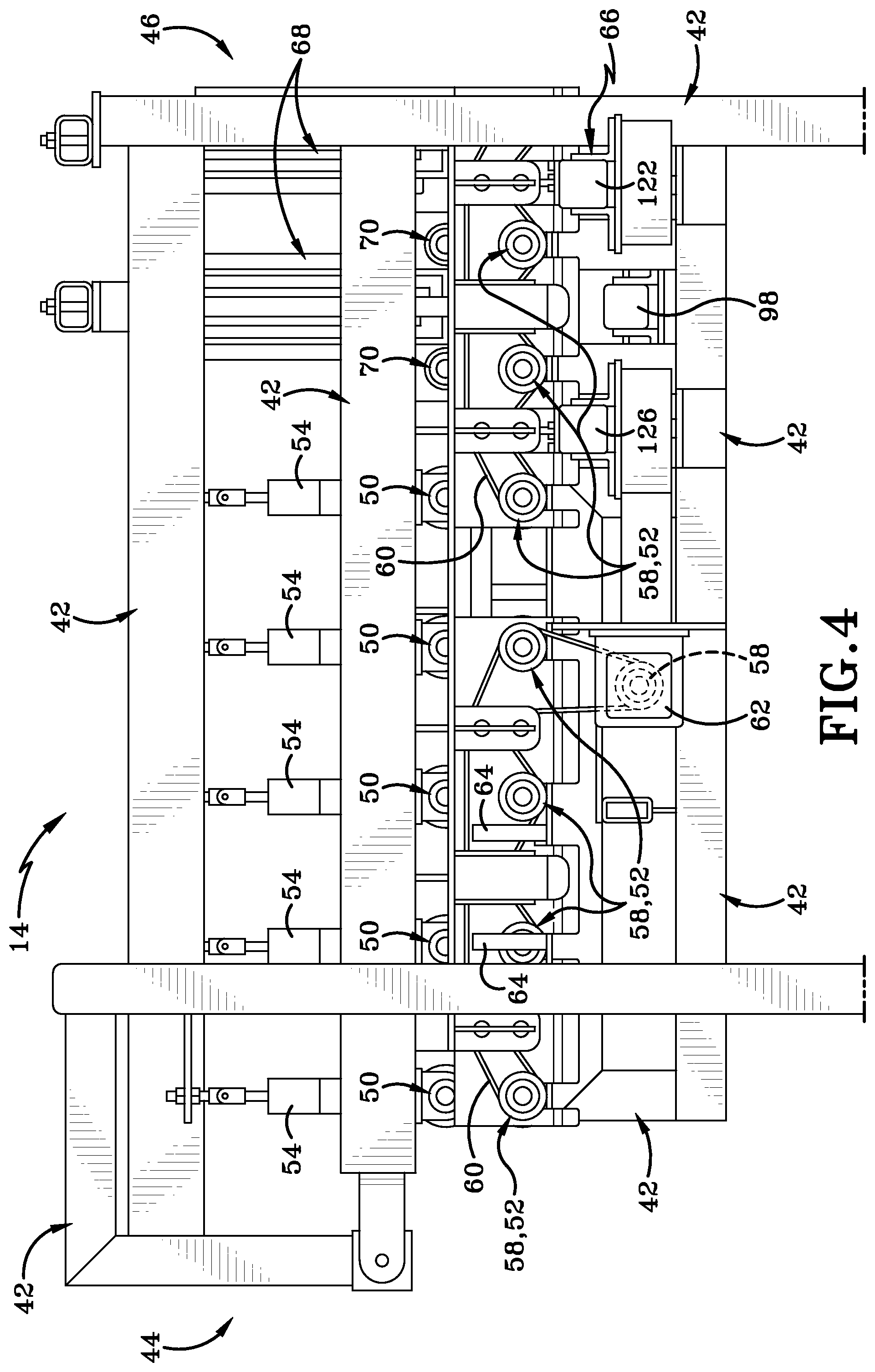 Patent US12599979 Figure 4 – Method and apparatus for detecting and removing sap wood and rays