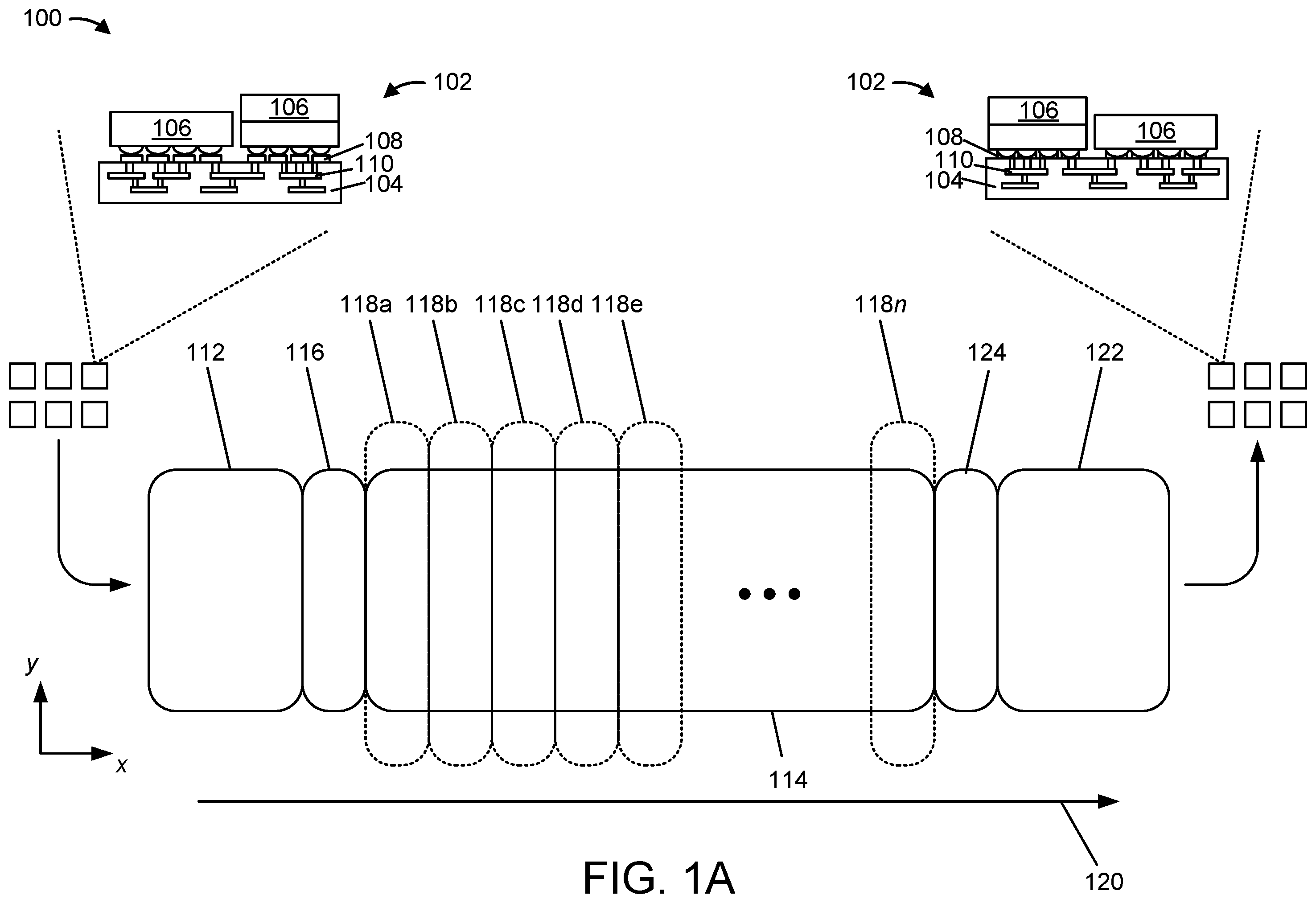 Patent US12599983 Figure 1 – Semiconductor processing tool and methods of operation