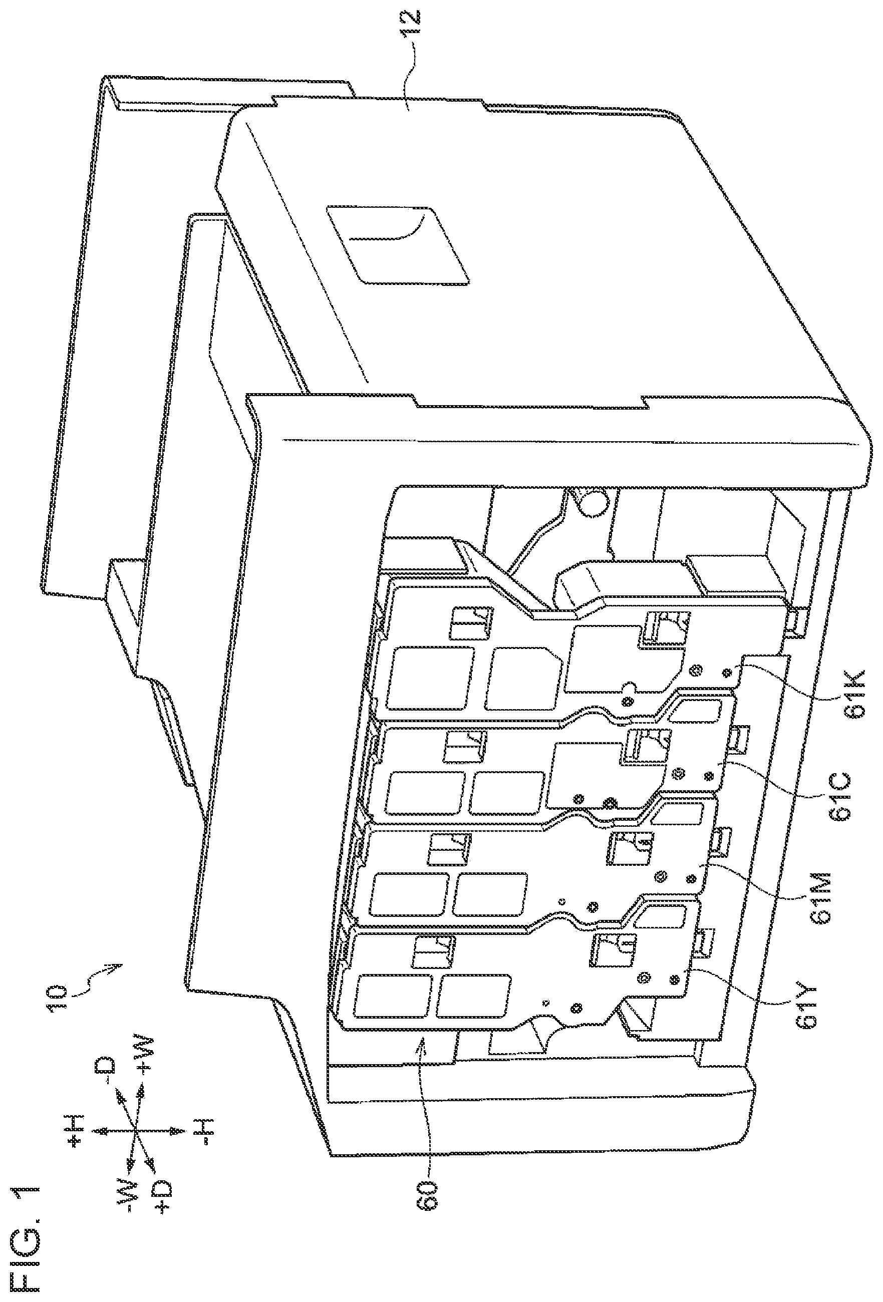 Patent US12602003 — Toner cartridge having a wall with a curved portion and an image forming apparatus — Figure 1
