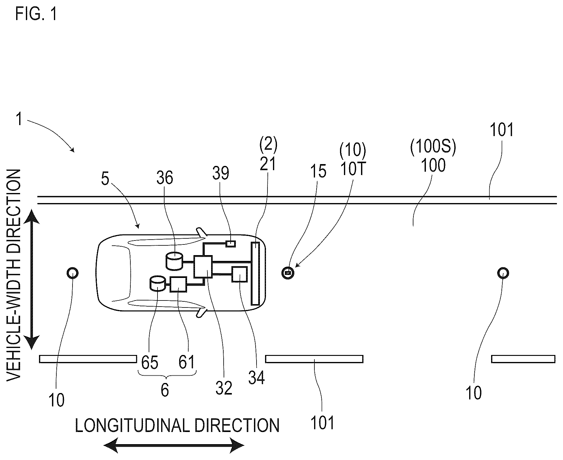 Patent US12602055 — Vehicular system — Figure 1