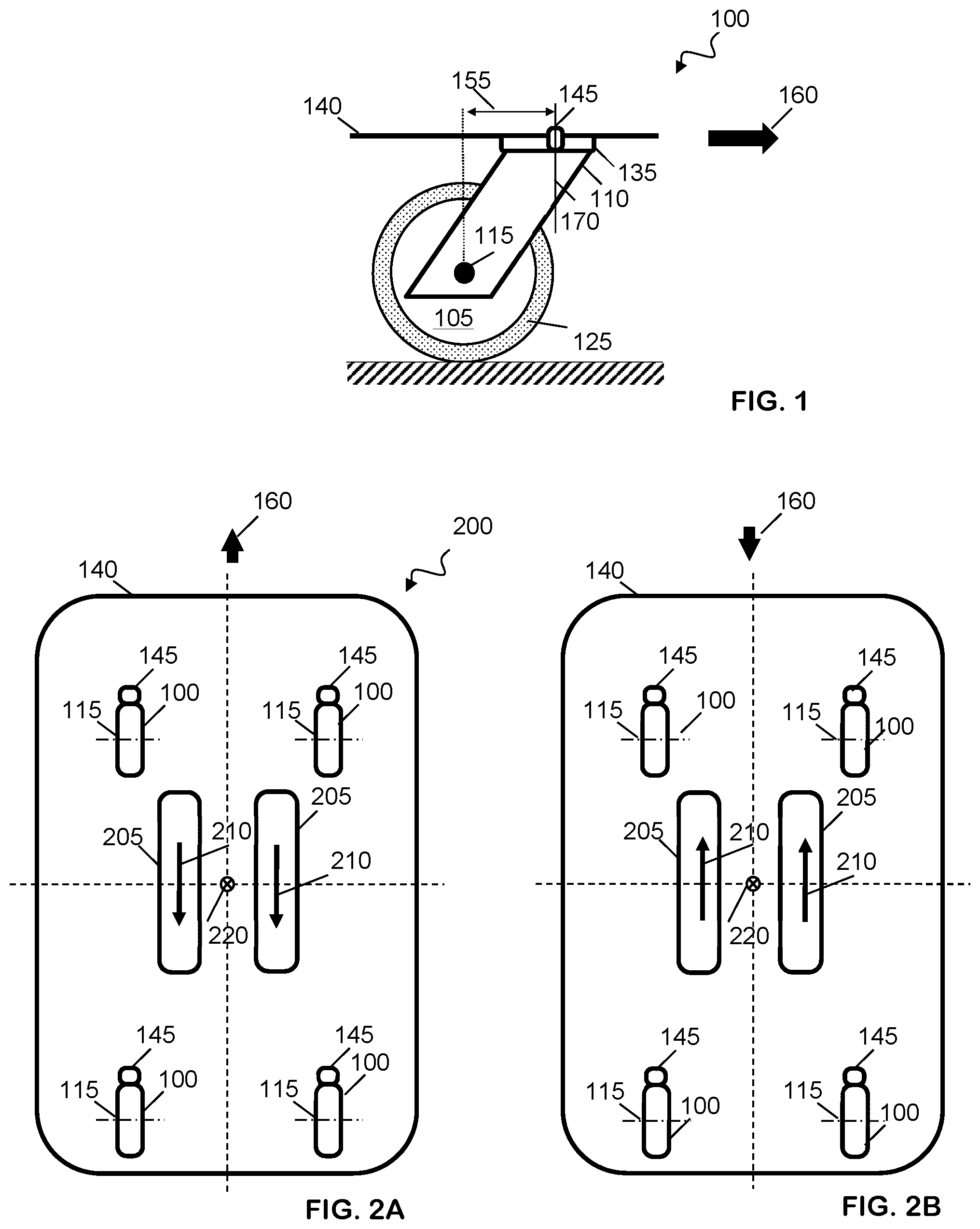 Patent US12602062 — Reducing resistance to movement of devices that include casters — Figure 1