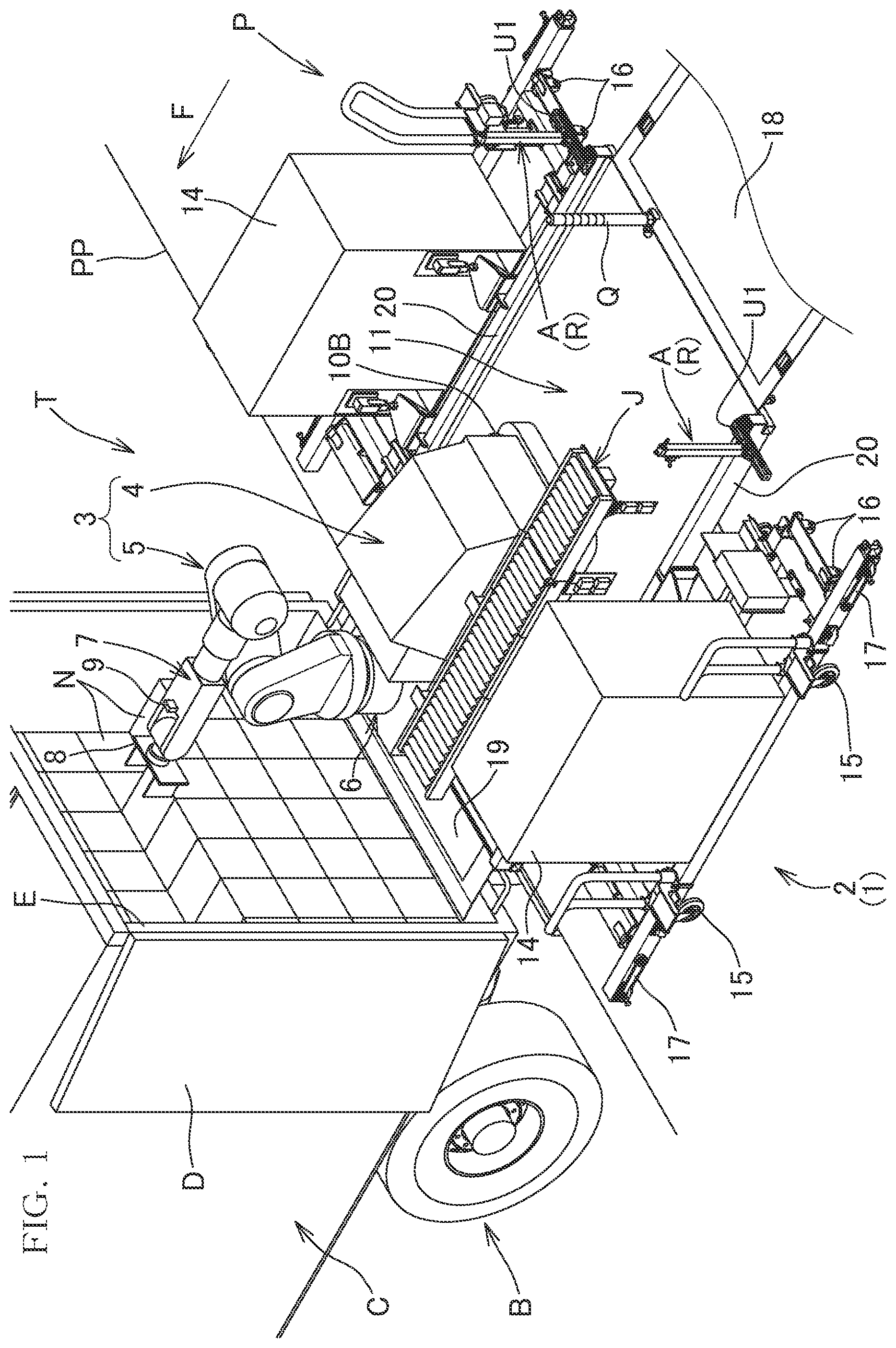 Patent US12602063 Figure 1 – Load handling system and load handling method