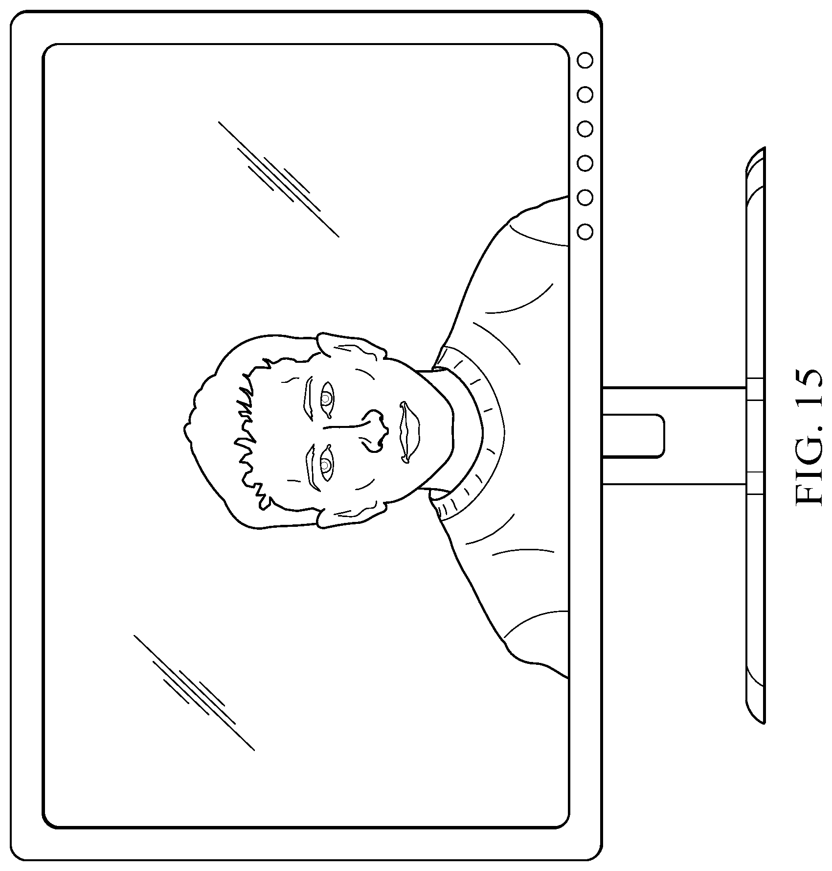 Patent US12602078 Figure 19 – Portable information handling system peripheral camera and dock with contoured wireless charging