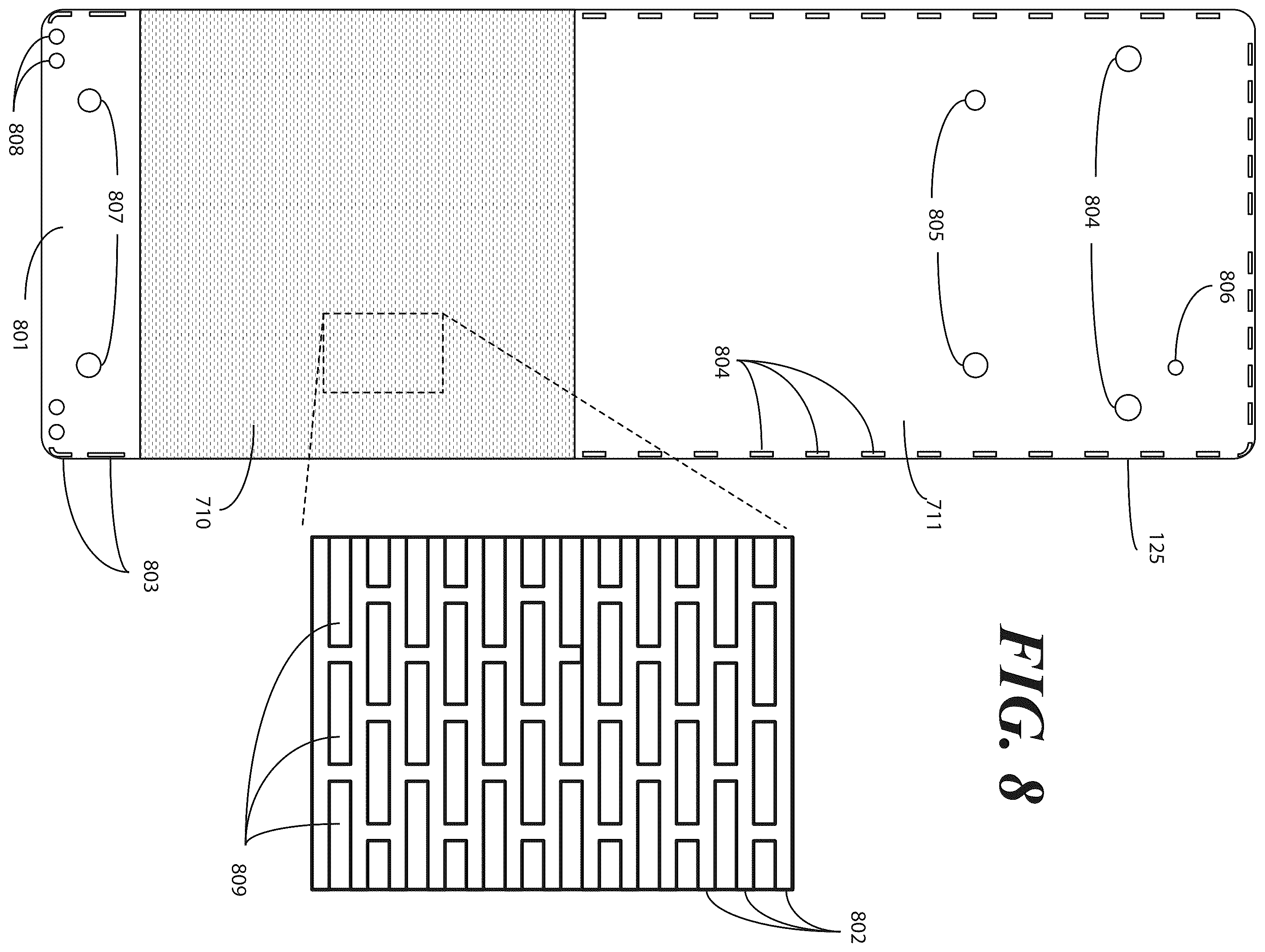 Patent US12602081 Figure 6 – Electronic devices with translating flexible display and corresponding methods