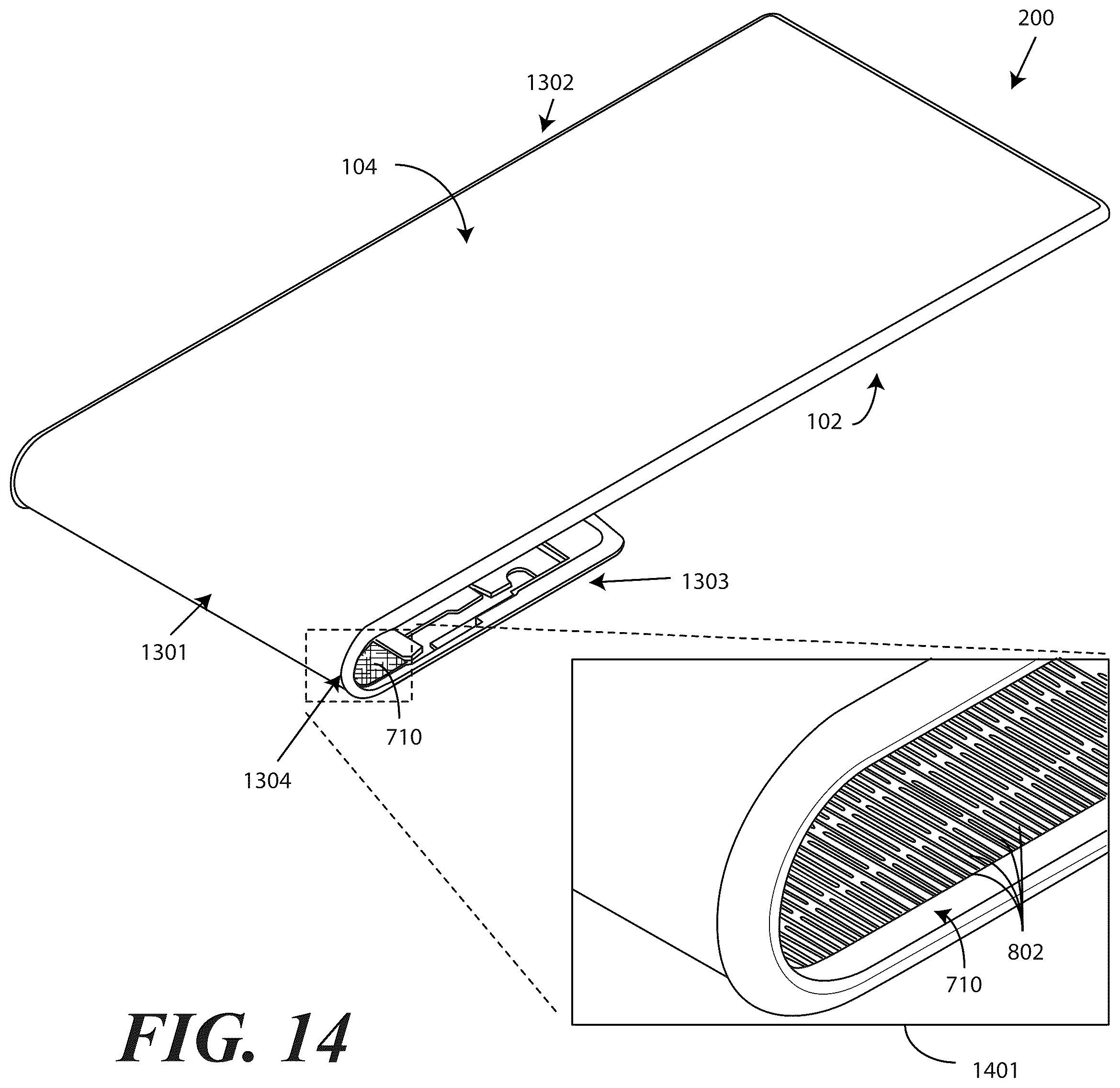 Patent US12602081 Figure 11 – Electronic devices with translating flexible display and corresponding methods