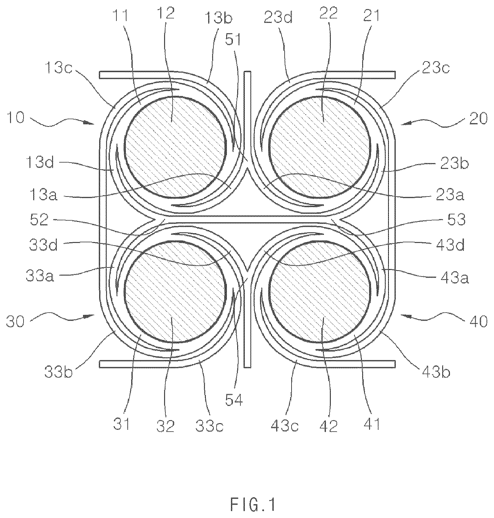 Patent US12602083 Figure 1 – Stretchable display having negative Poisson's ratio