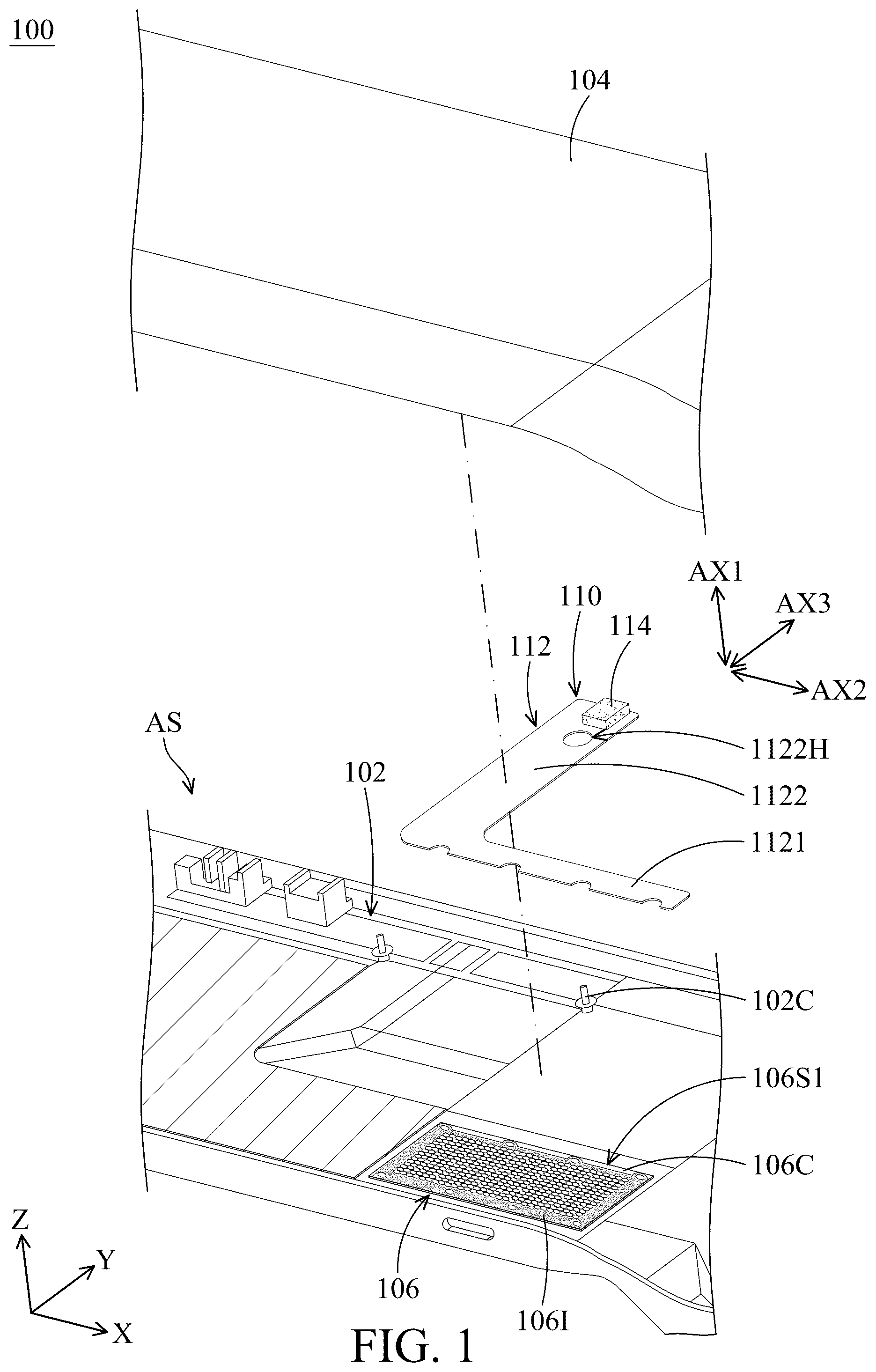 Patent US12602088 — Electronic device with electrostatic protection device — Figure 1