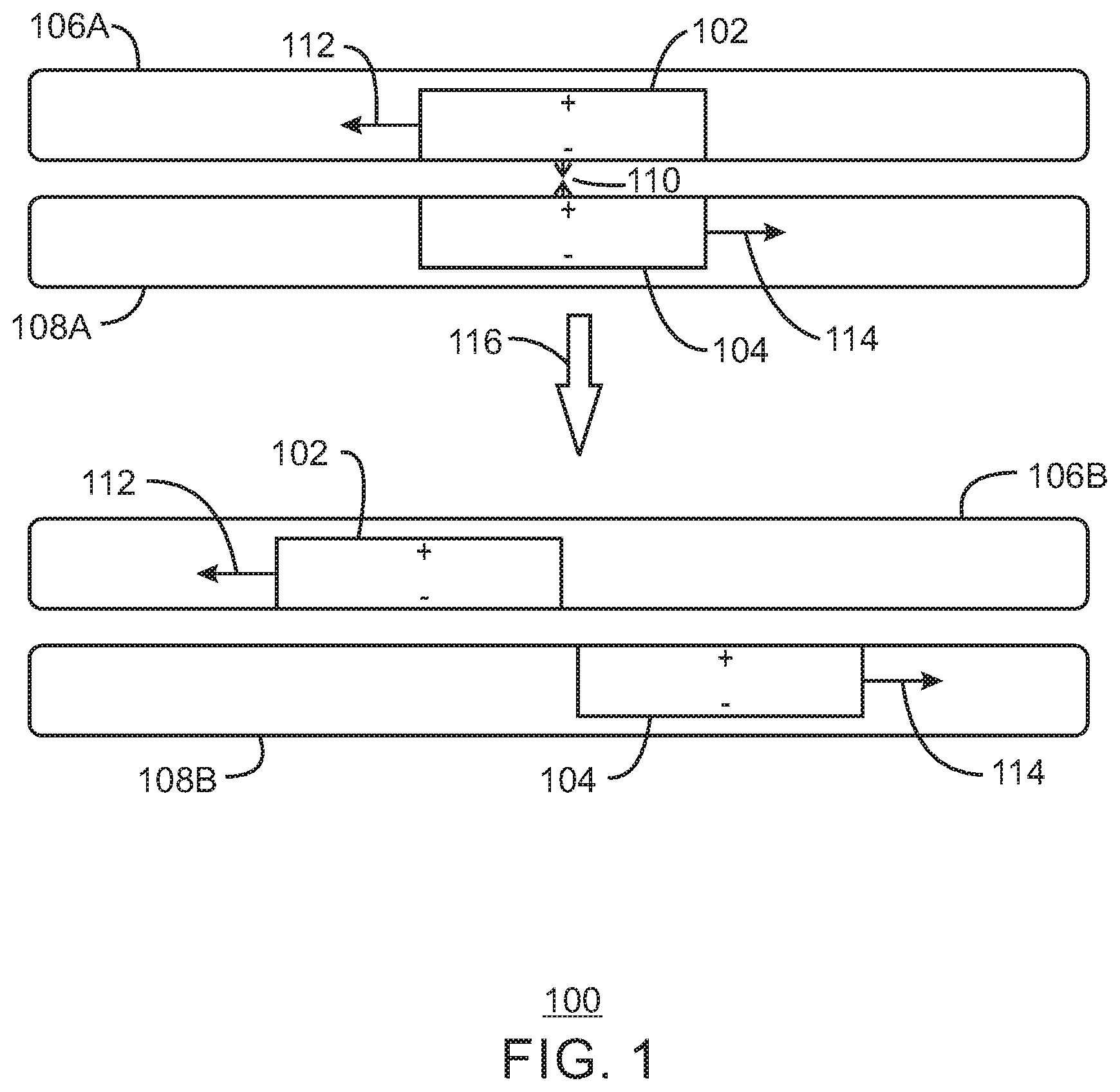 Patent US12602089 — Adjustment of magnetic force in a computing device — Figure 1