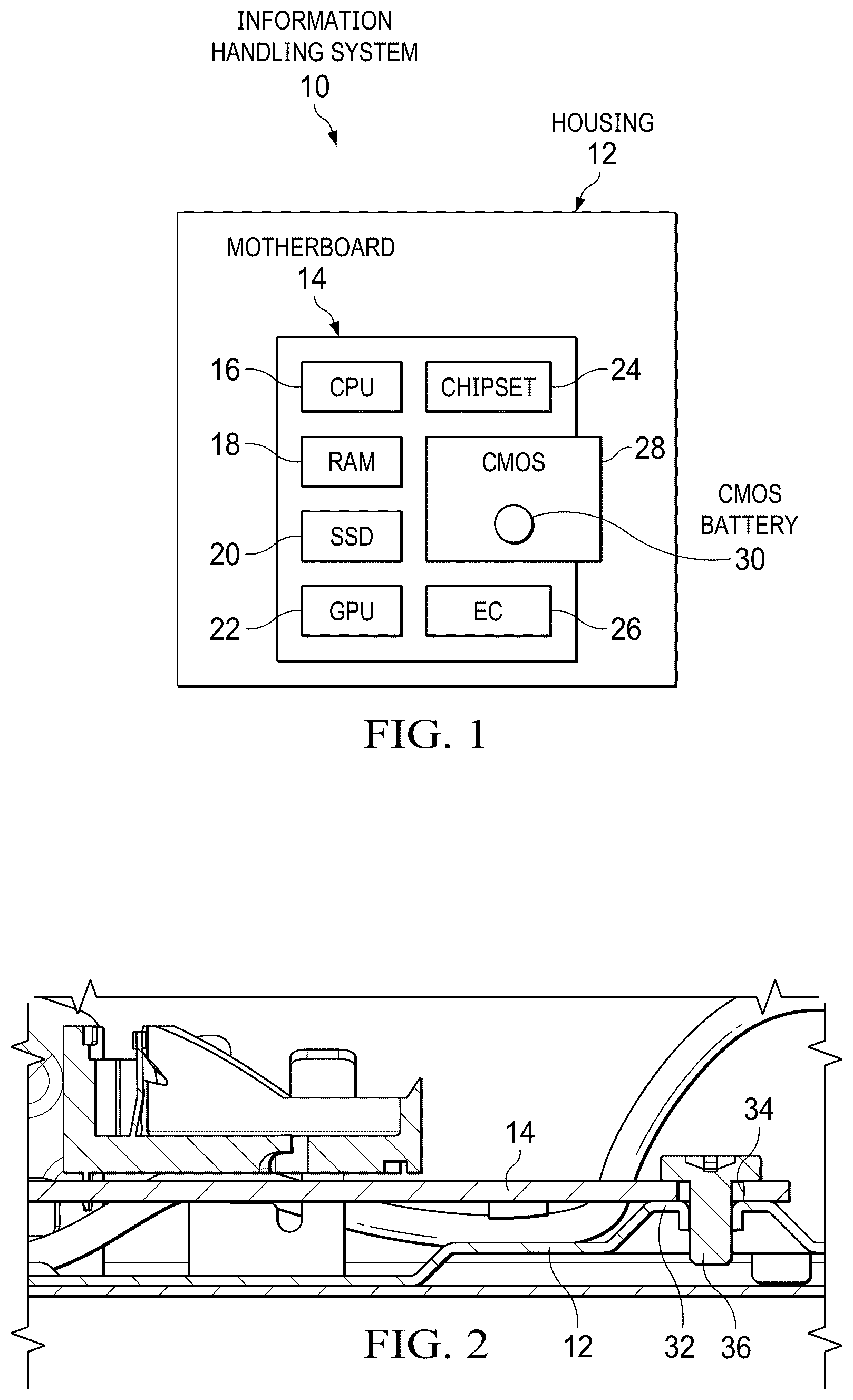 Patent US12602101 — Method and system to extend CMOS battery life — Figure 1
