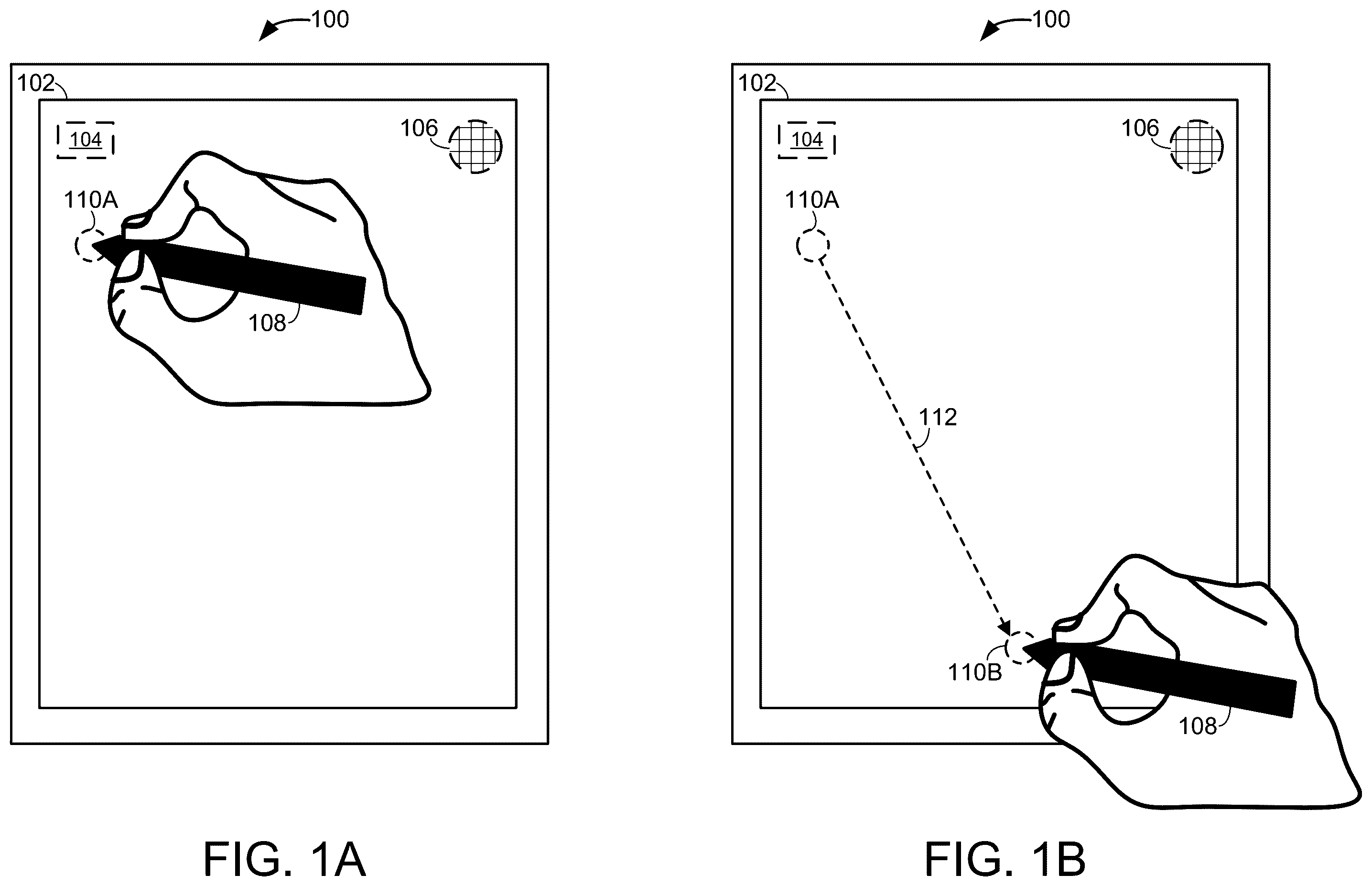 Patent US12602119 — Stylus movement translation switching — Figure 1