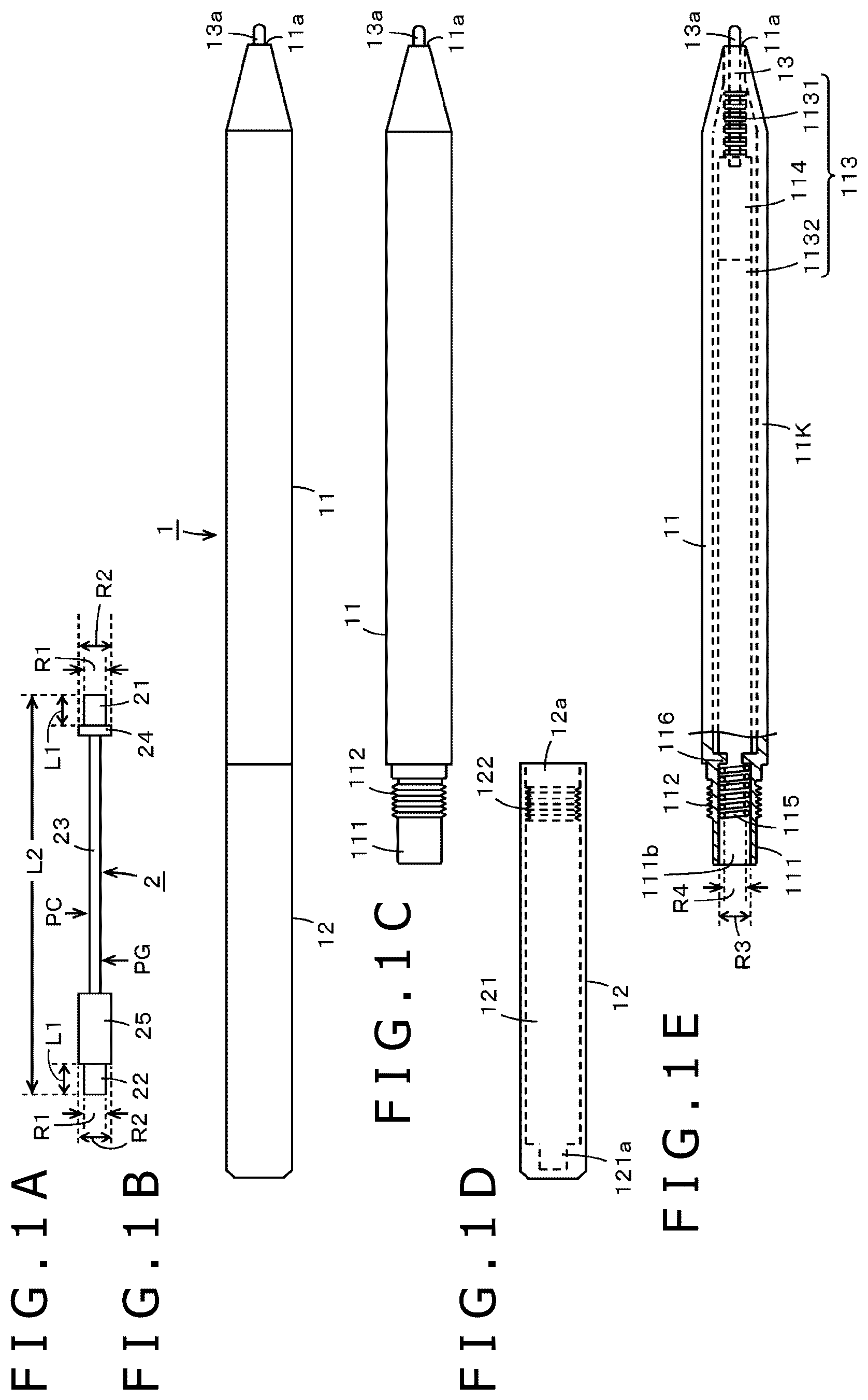 Patent US12602123 — Electronic pen — Figure 1