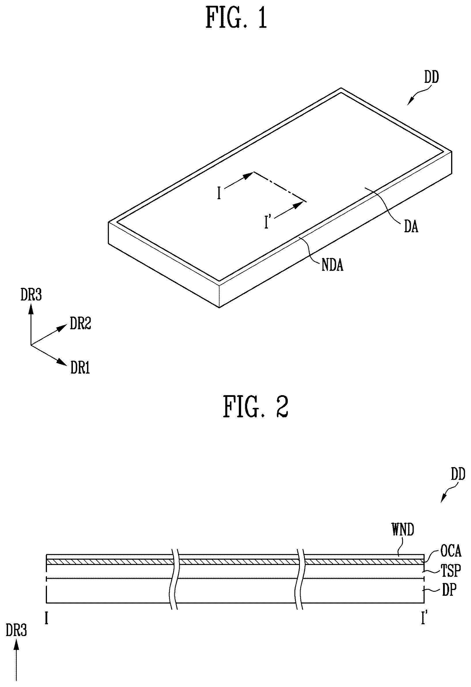 Patent US12602124 Figure 1 – Display device including a touch sensor and manufacturing method thereof