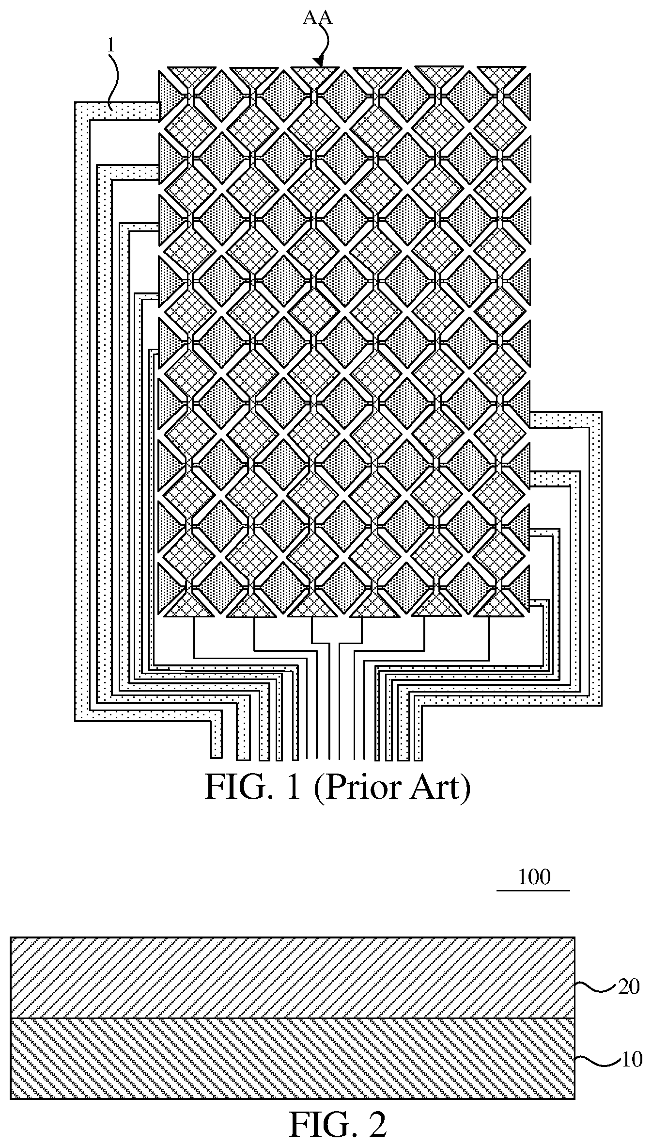 Patent US12602137 — Touch display panel — Figure 1