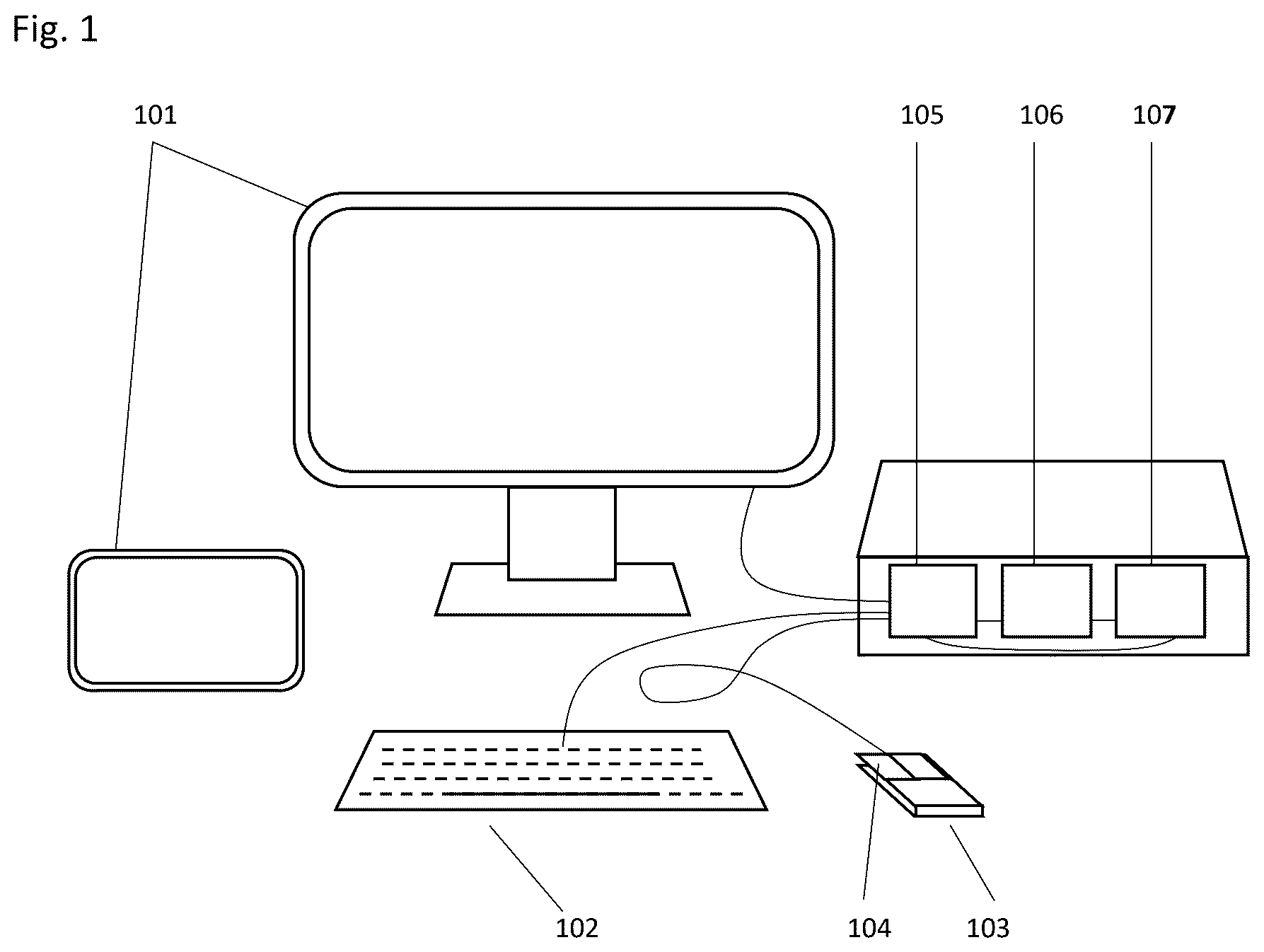 Patent US12602145 Figure 1 – Mouse and keyboard functionality for efficient extraction of content
