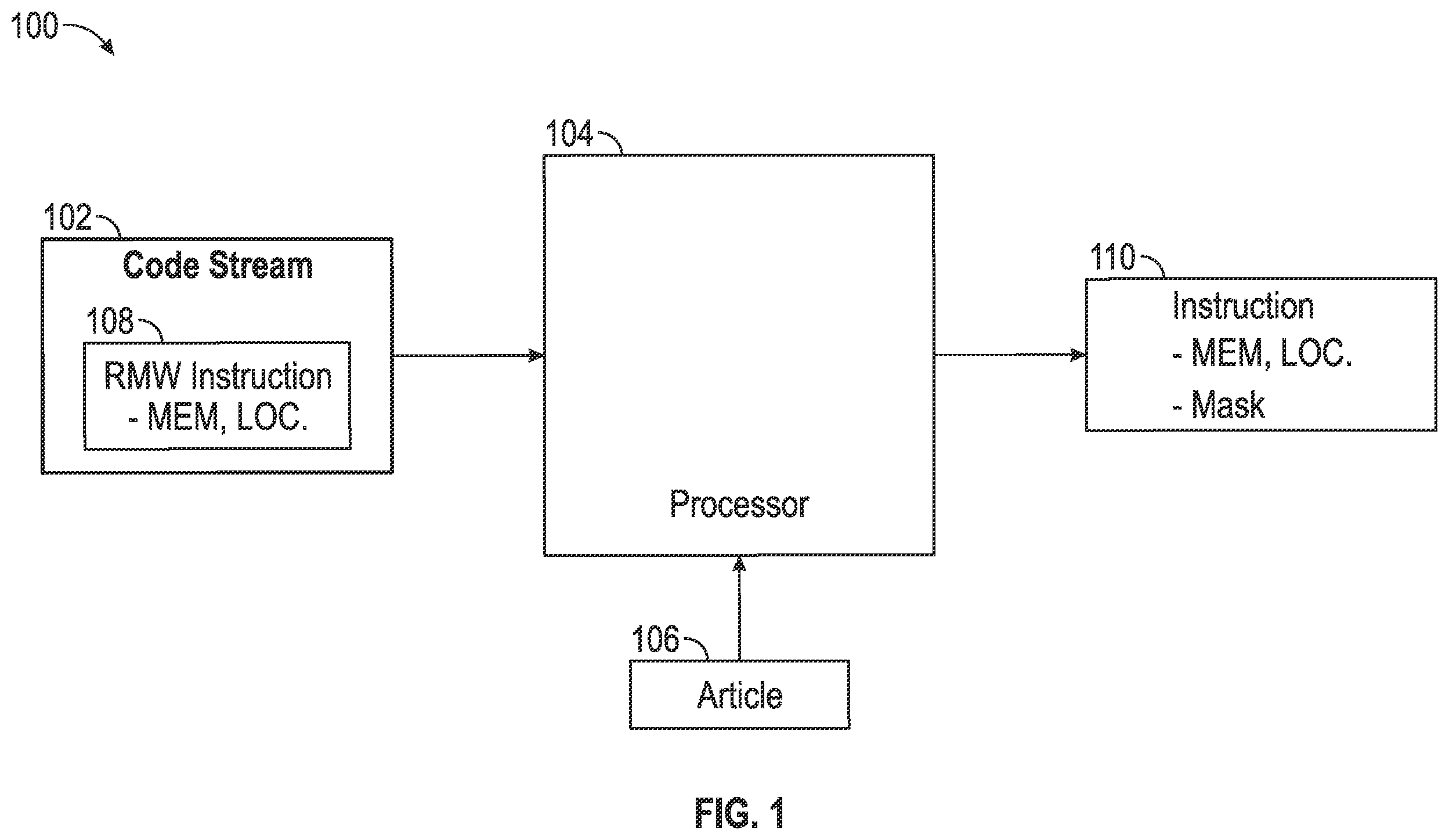 Patent US12602161 — Accelerated read, modify, write operations — Figure 1