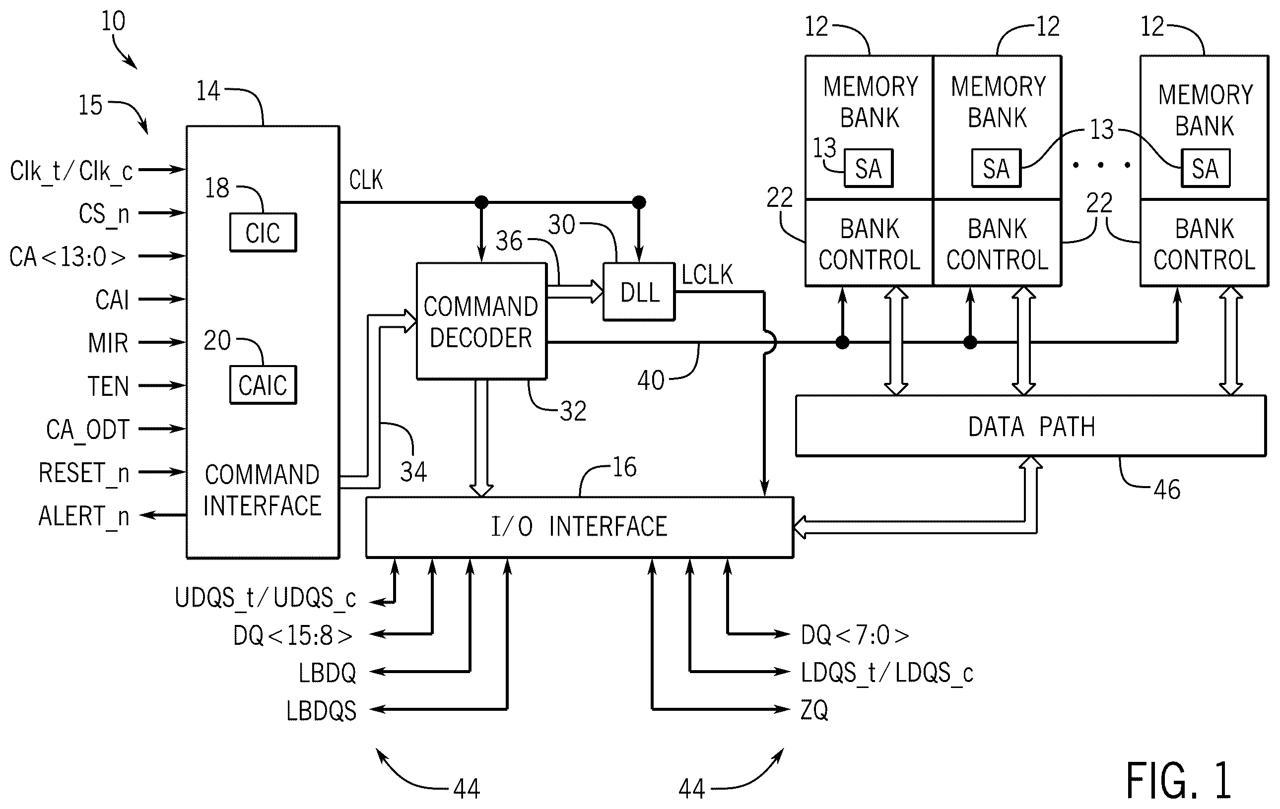 Patent US12602175 Figure 1 – Charge domain compute-in-DRAM for binary neural network