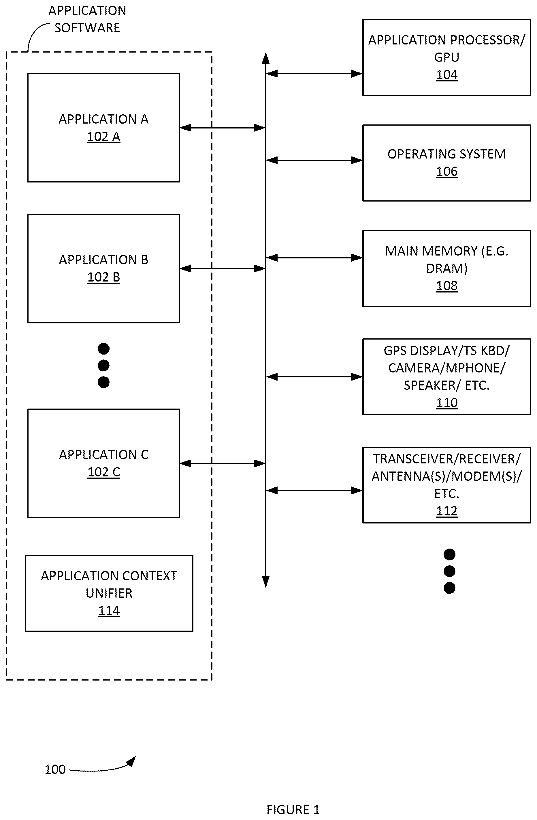 Patent US12602232 — Methods and systems for contextual application action(s) based on previous context of another application — Figure 1