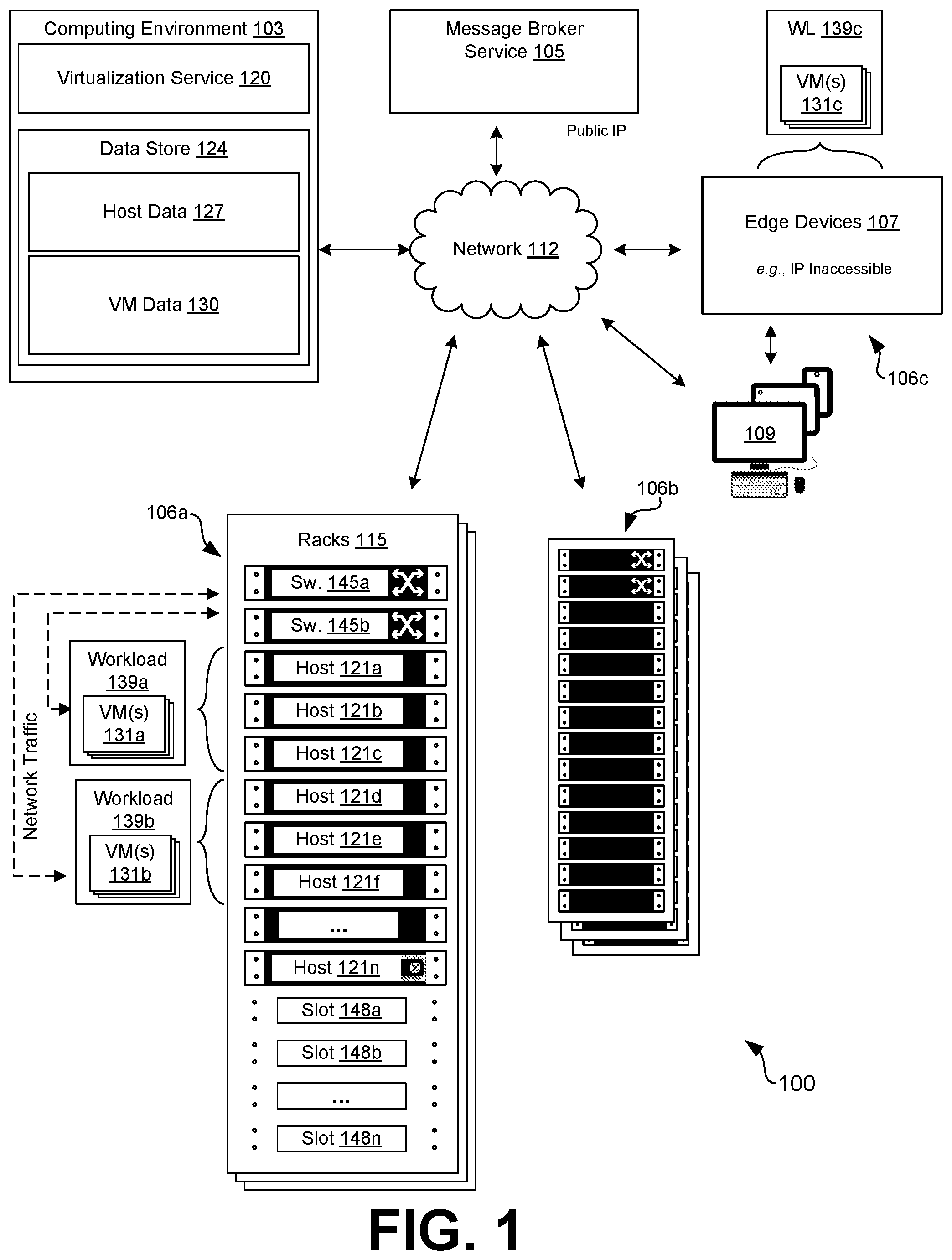 Patent US12602240 — Remote edge virtualization management — Figure 1