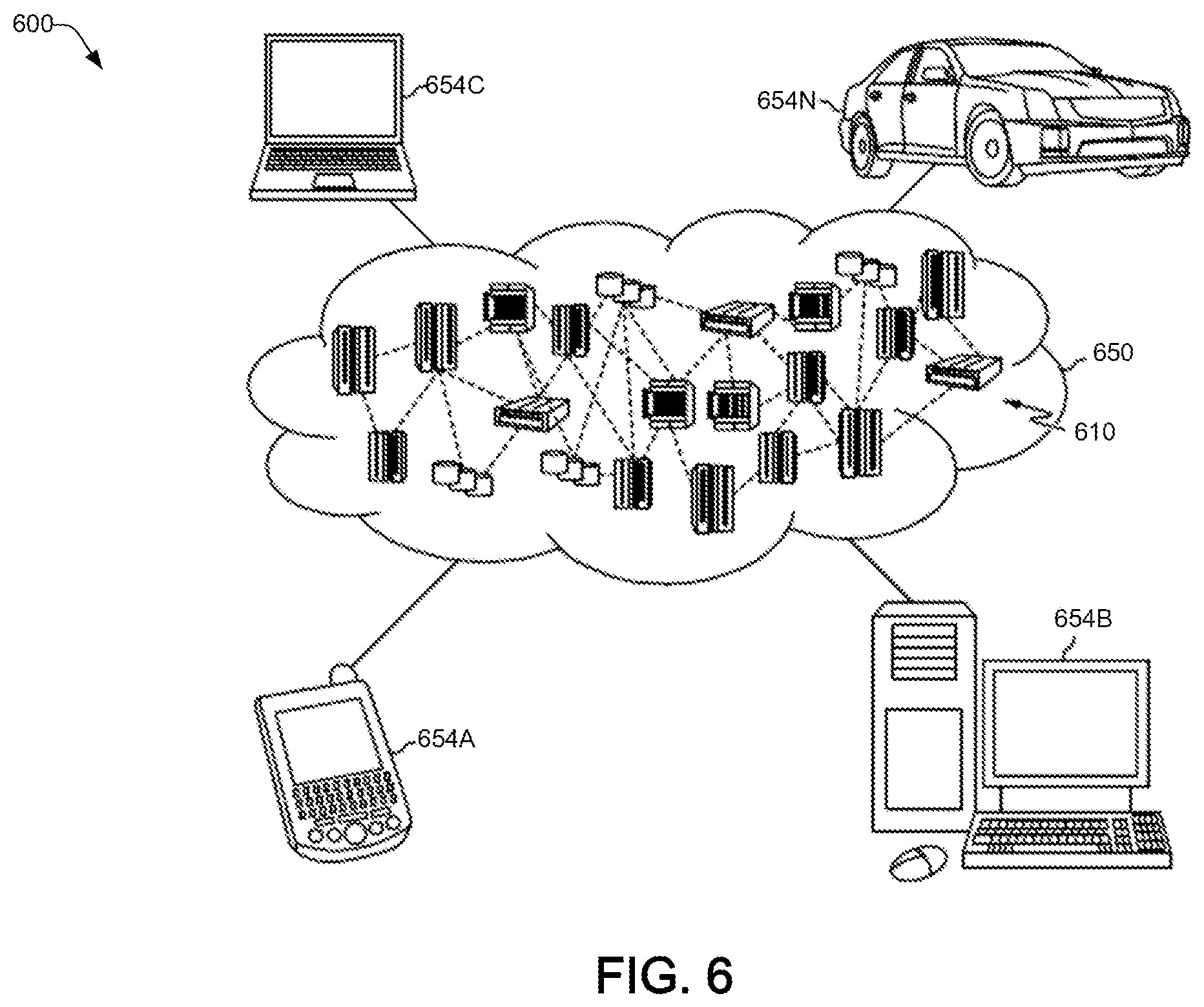 Patent US12602263 Figure 6 – Transparent data transformation and access for workloads in cloud environments