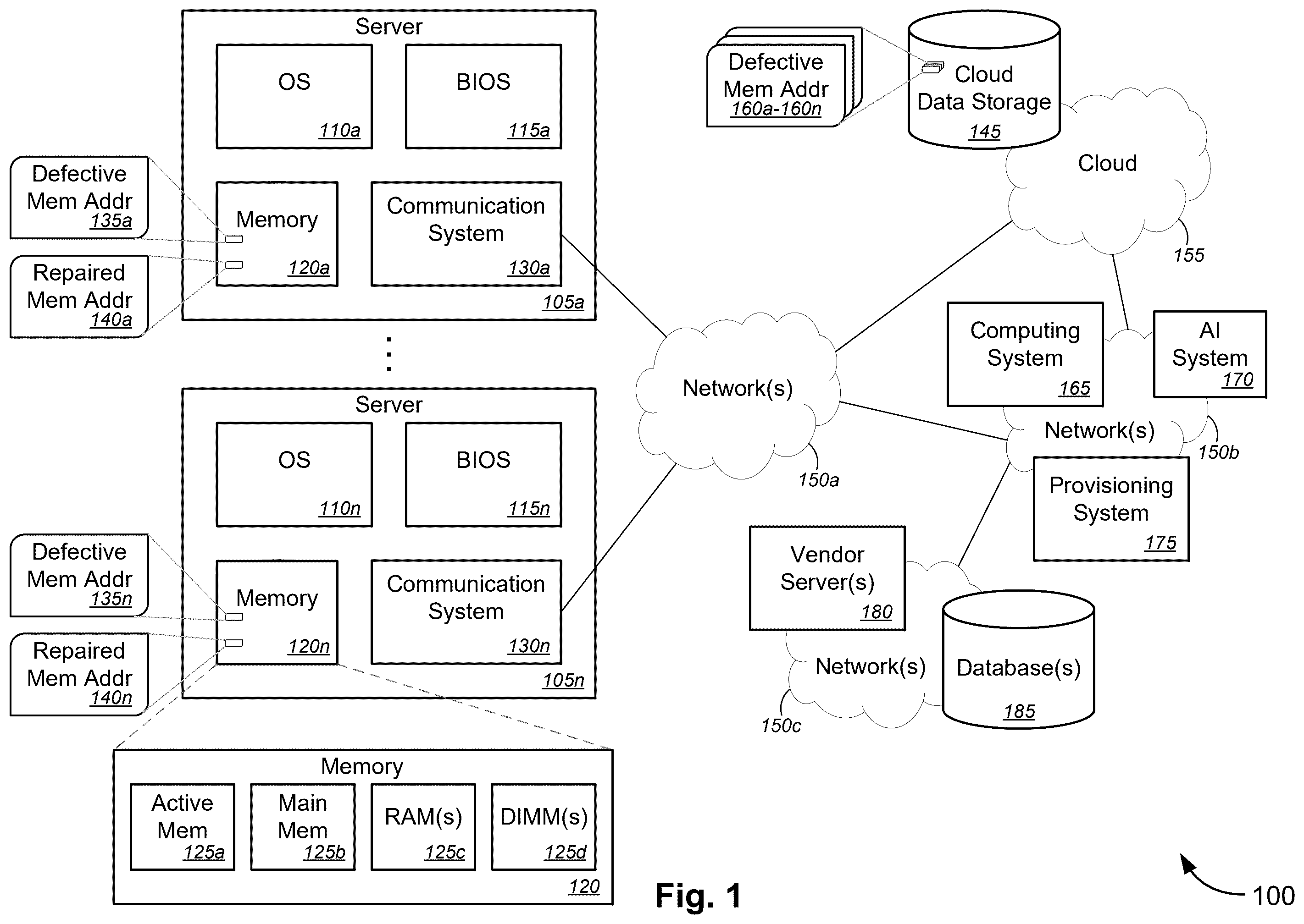 Patent US12602282 — Memory defect management — Figure 1