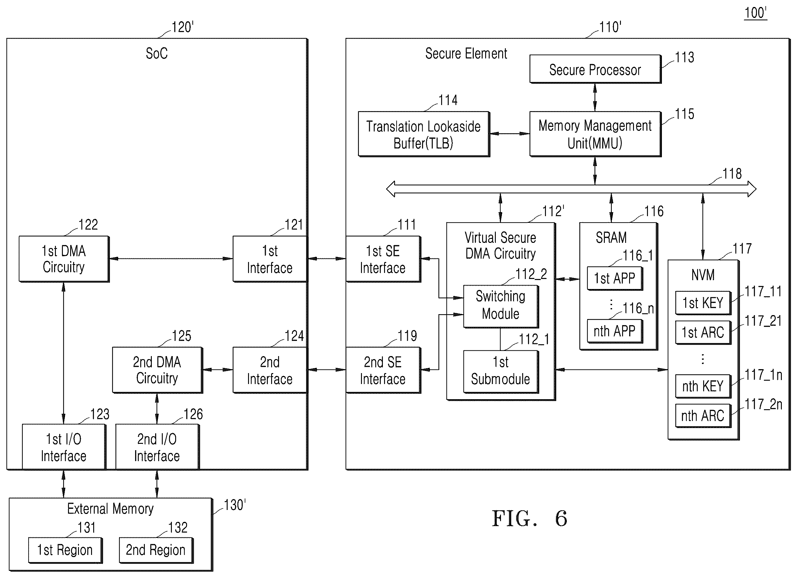 Patent US12602333 Figure 8 – Secure element and electronic device including the same