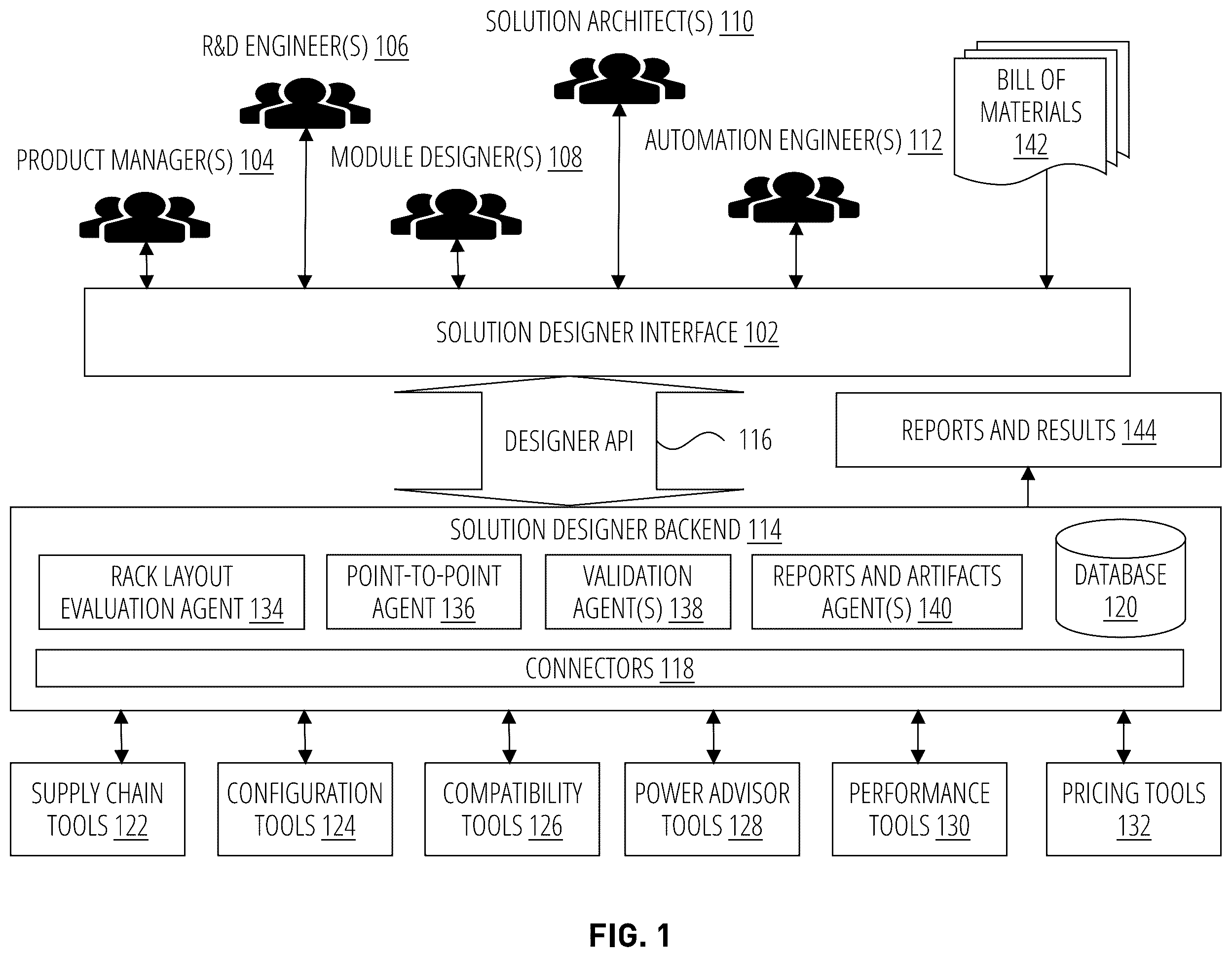 Patent US12602523 — Rack-based design verification and management — Figure 1