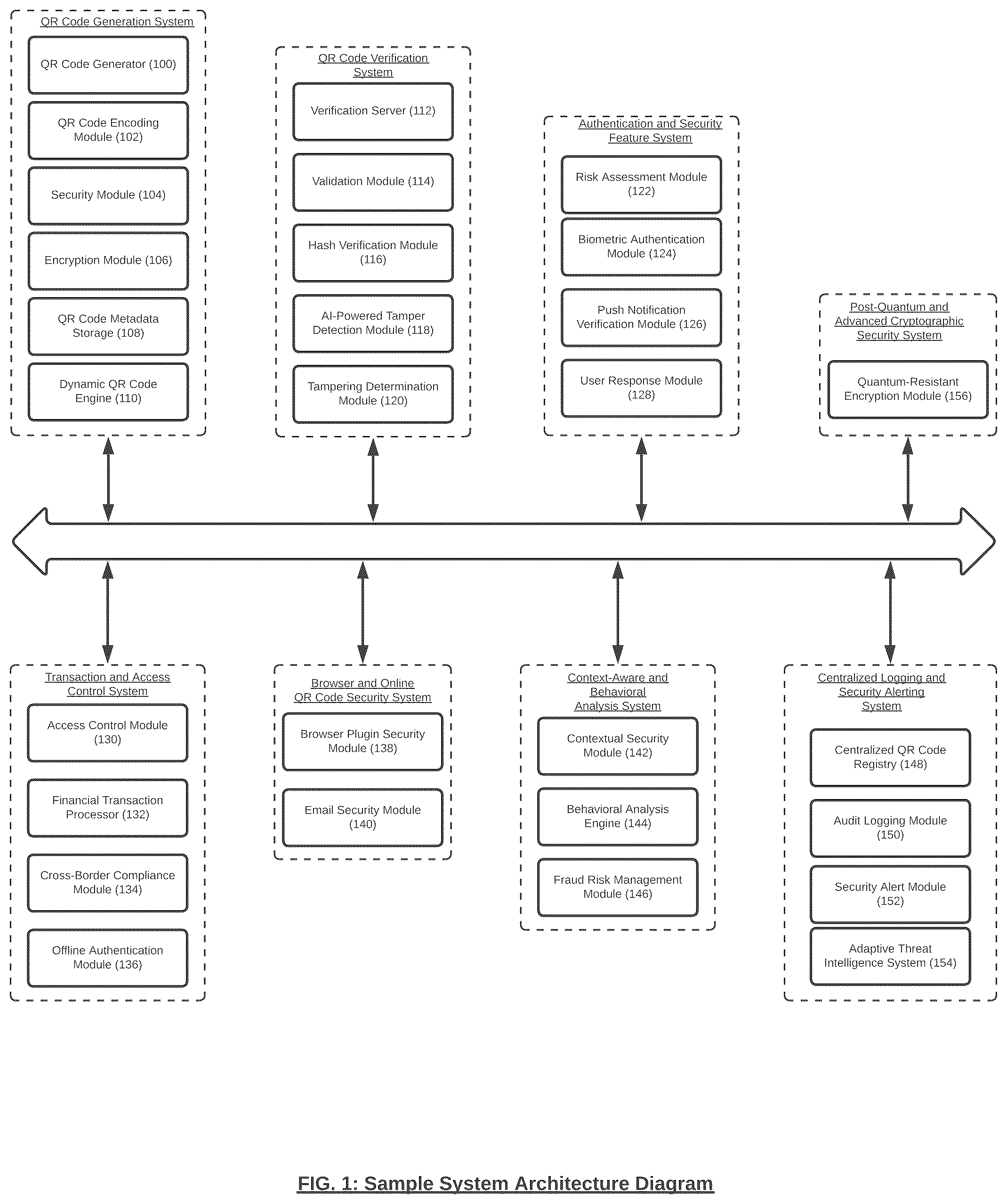 Patent US12602560 Figure 1 – QR code verification engine