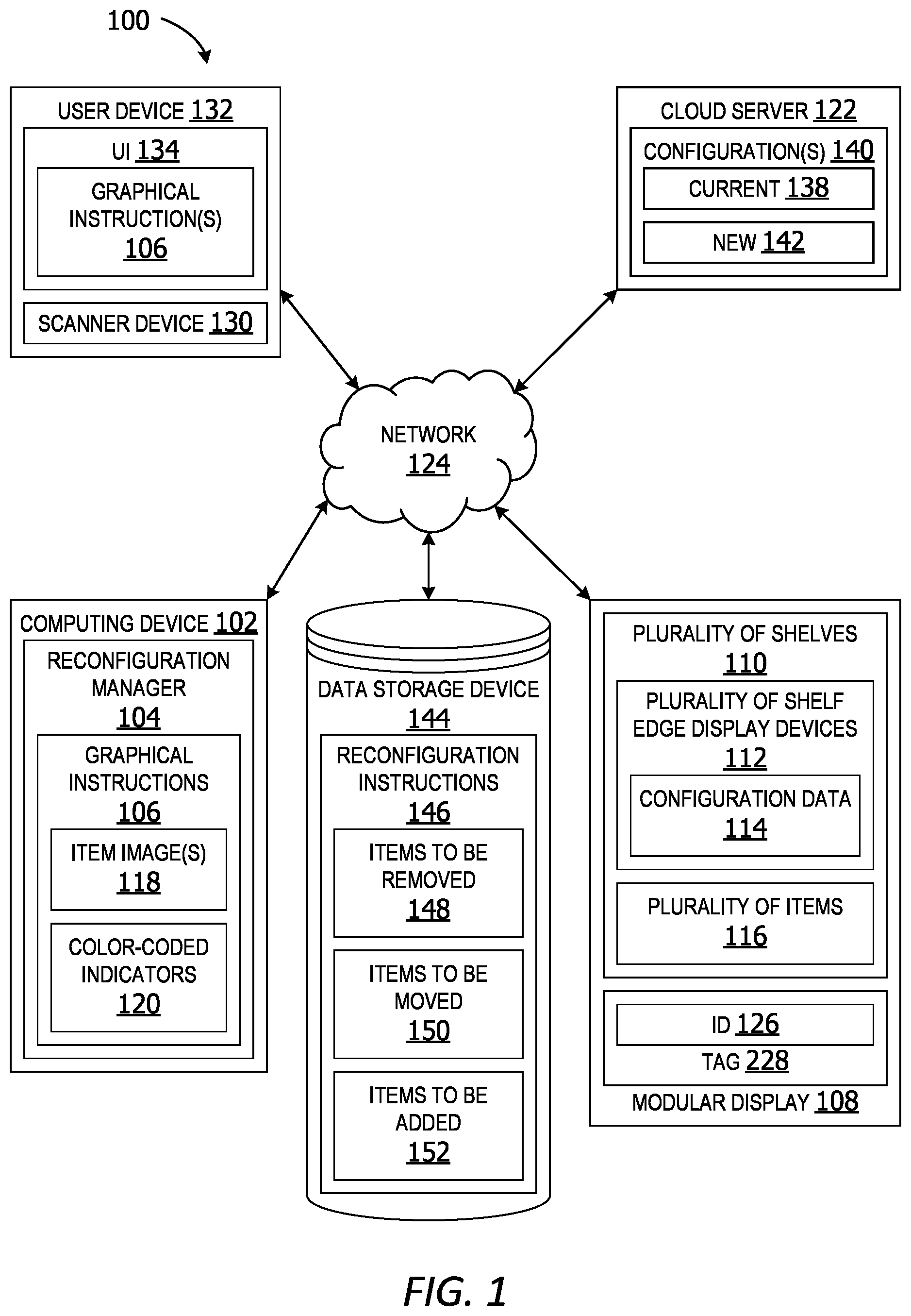 Patent US12602654 — Sequential reconfiguration guidance with synchronization across devices — Figure 1