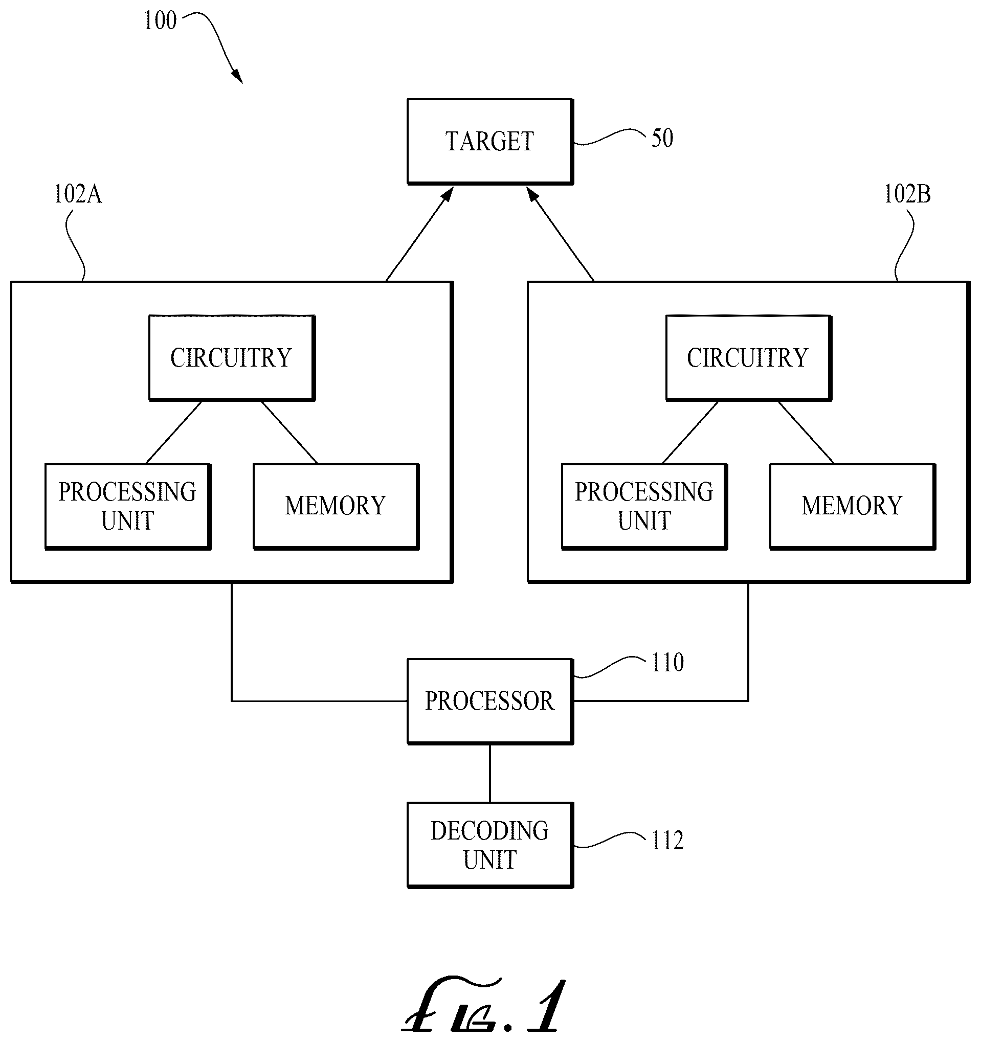 Patent US12602828 Figure 1 – Multi-sensor system with picture-in-picture image output